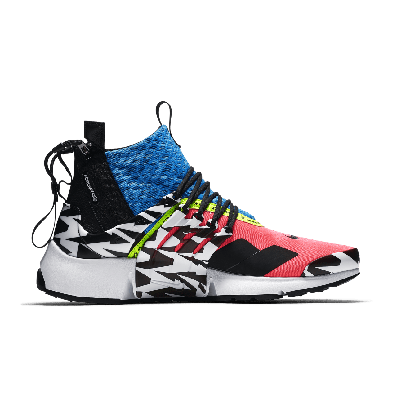 Air Presto Mid Utility X Acronym 'Racer Pink & Black & Photo Blue' Release Date