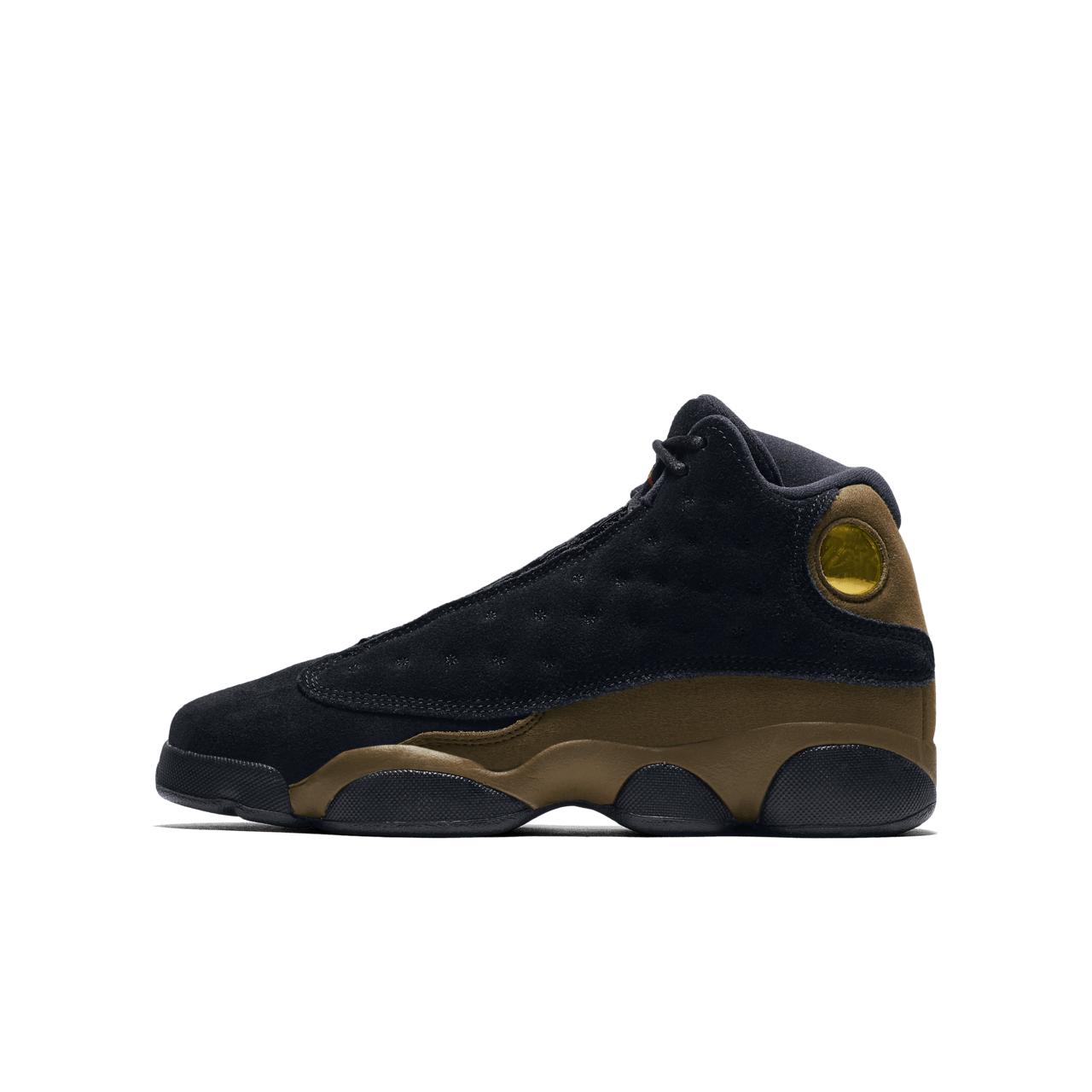 Jordan 13 black and olive on sale