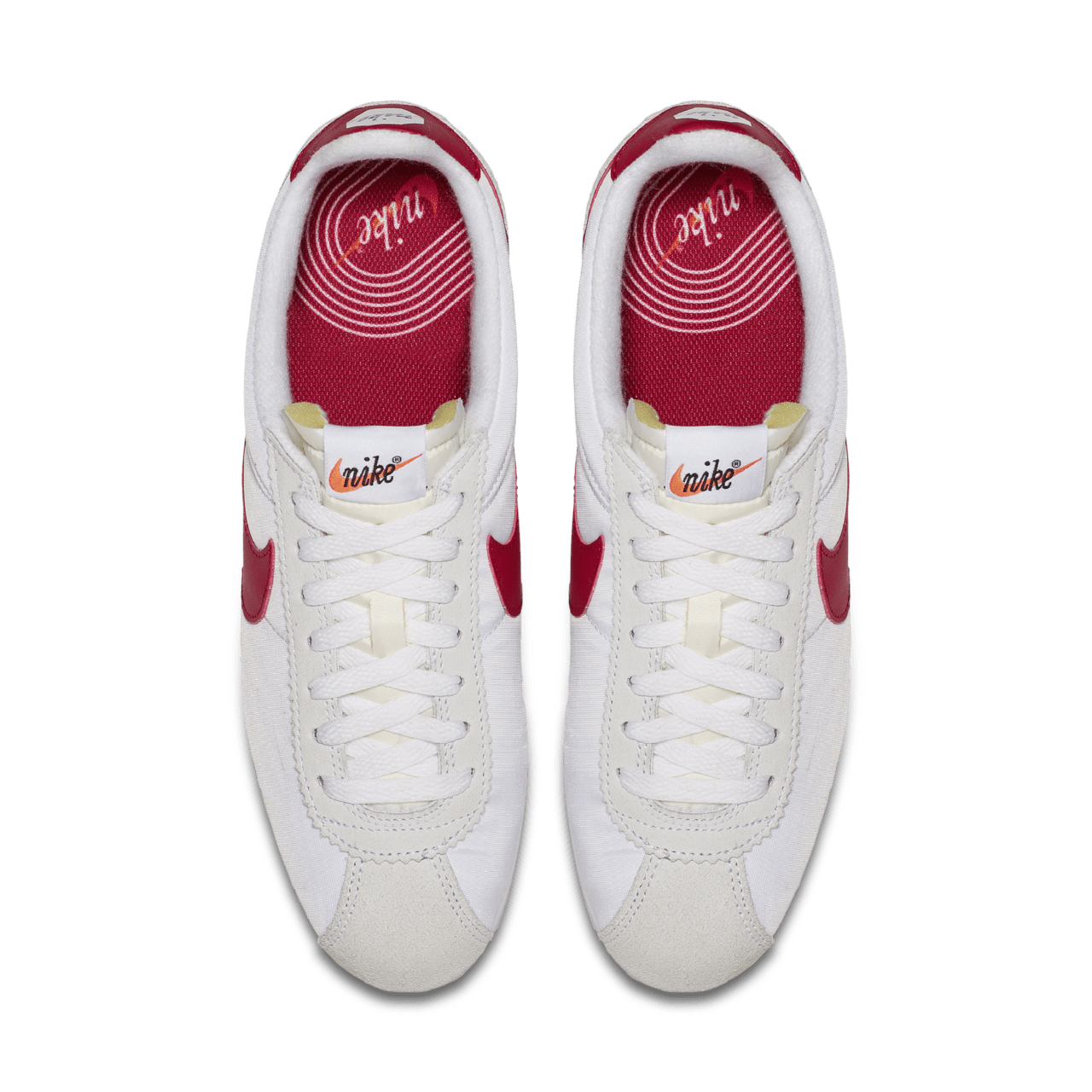 Nike cortez red and white best sale