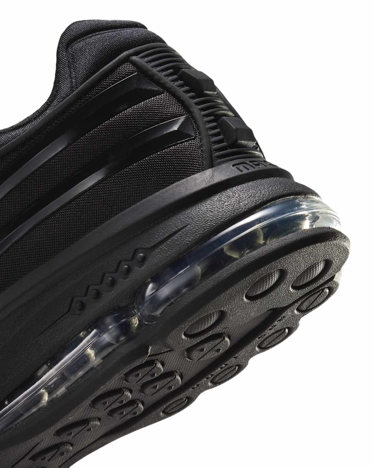 Nike Air Max Ecstasy Plus "Black" IV7022-002 heel and visible Air detail. Official Nike SNKRS image