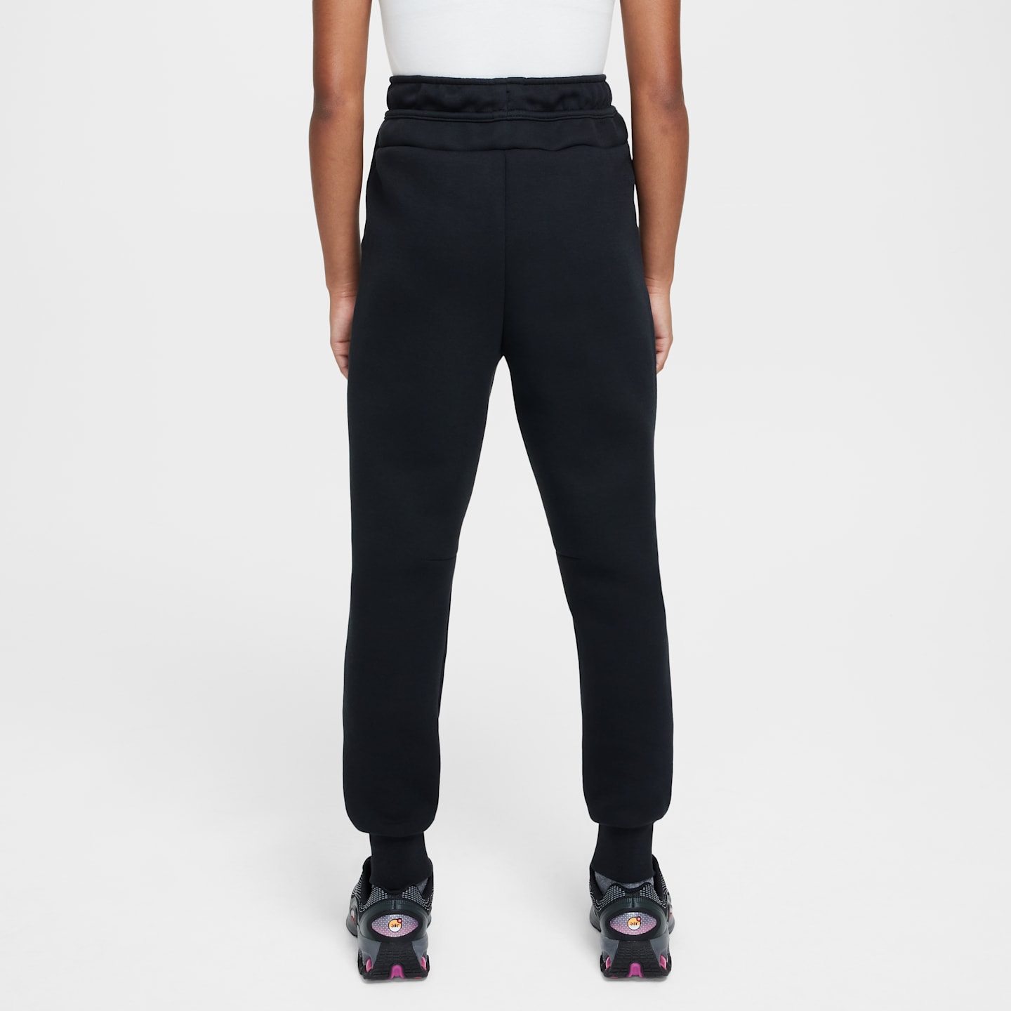 Брюки Nike Sportswear Tech Fleece Joggers для девочек, цвет: Чёрный — фото 2