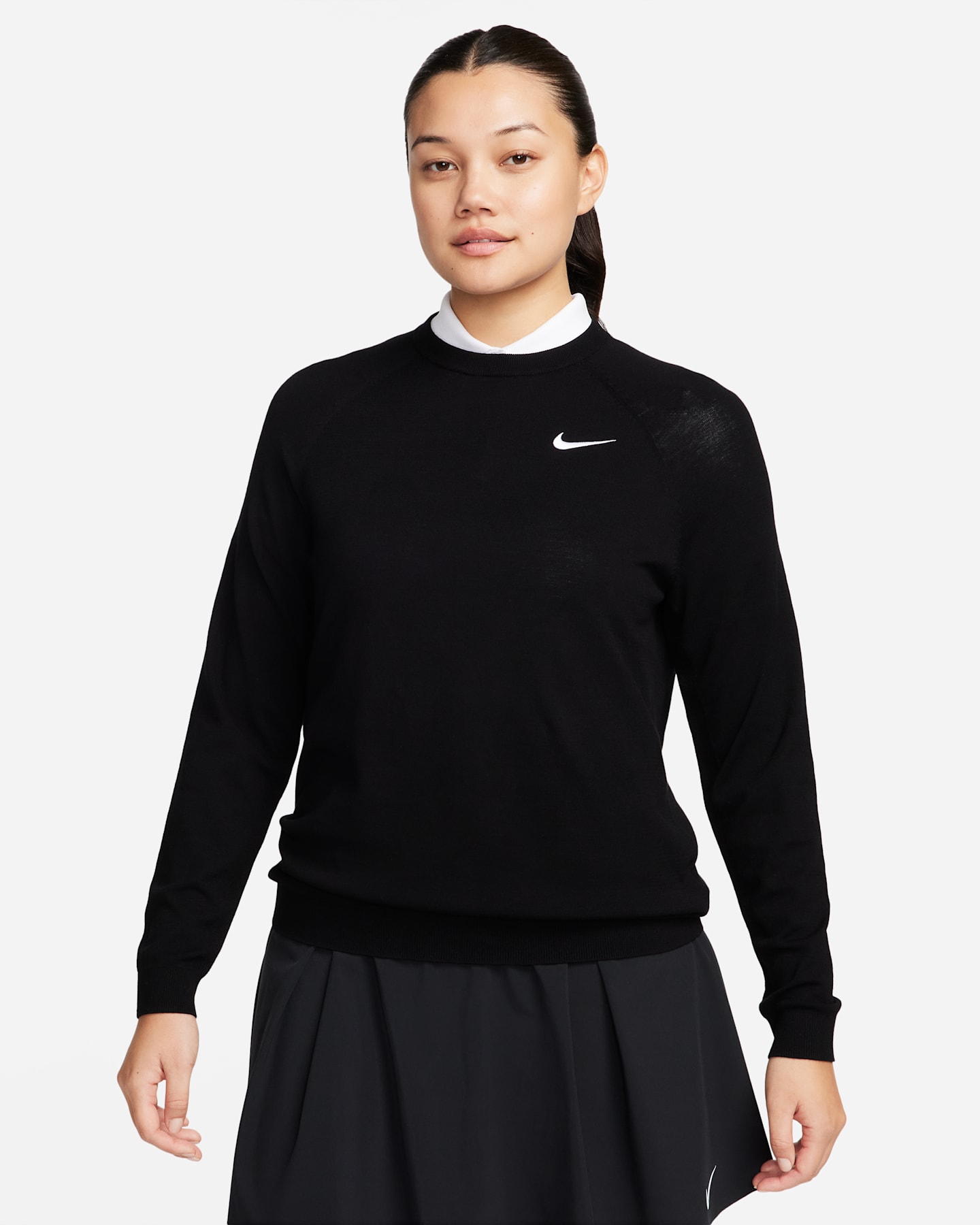 Женский свитер Nike Tour Golf Sweater, цвет: Чёрный / Белый — фото 6