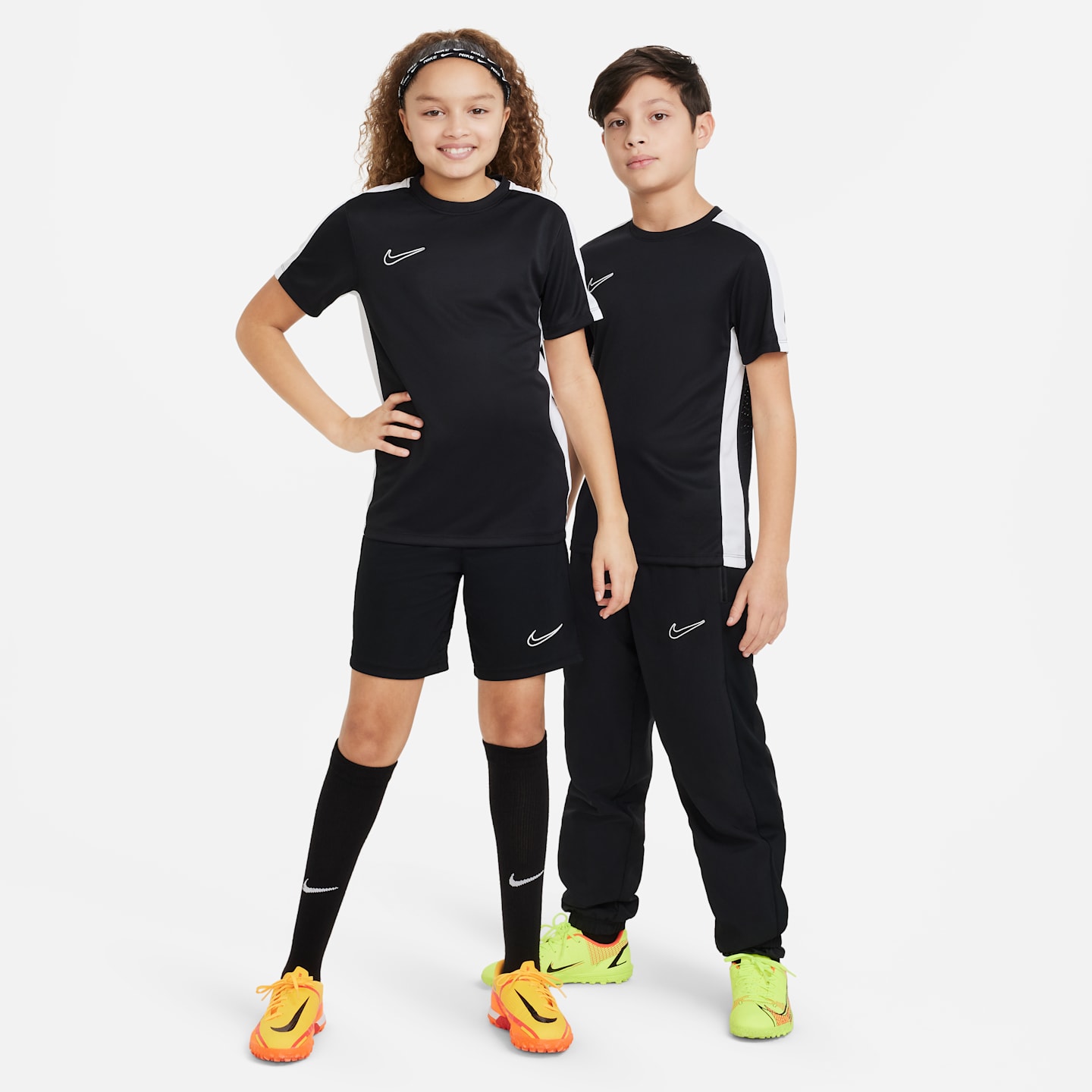 Детский топ Nike Dri-FIT Academy Soccer Top, цвет: Чёрный / Белый — фото 4