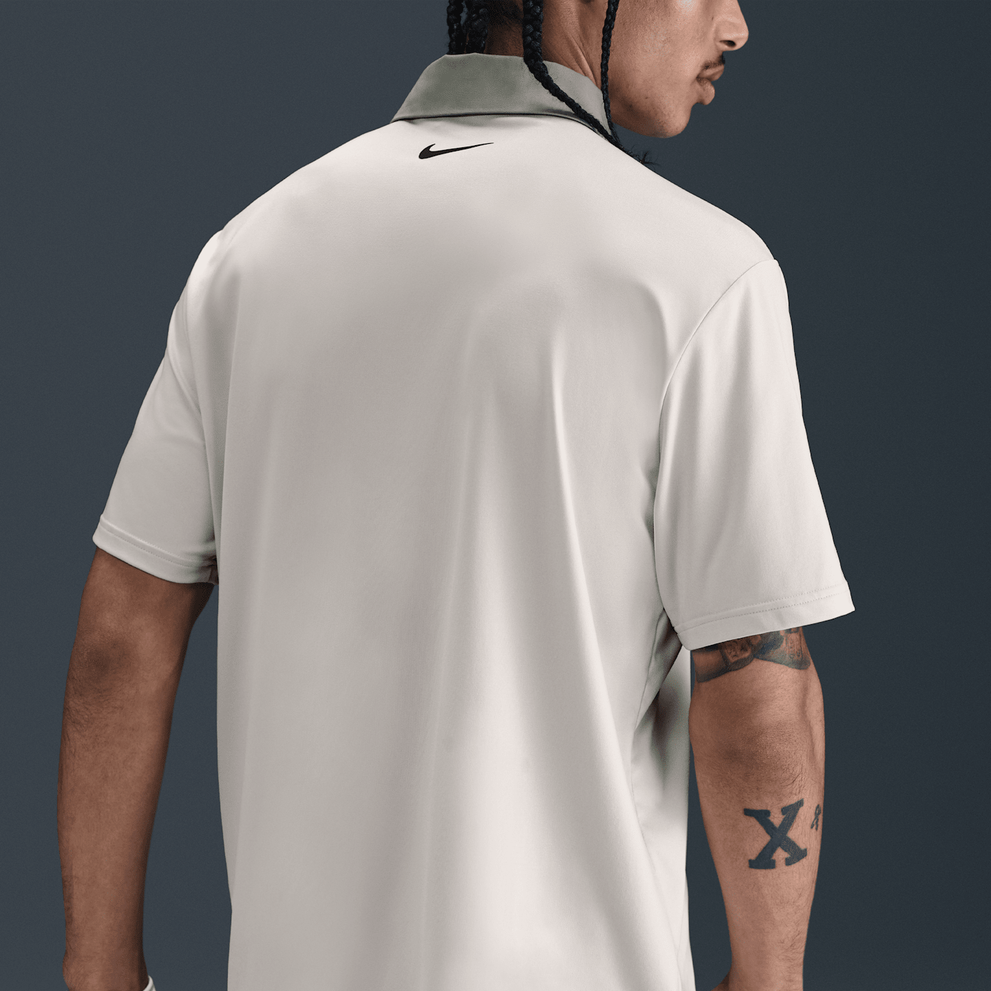 Мужское поло Nike Tour Dri-FIT Golf Polo, цвет: Коричневый / Глиняный зелёный — фото 2