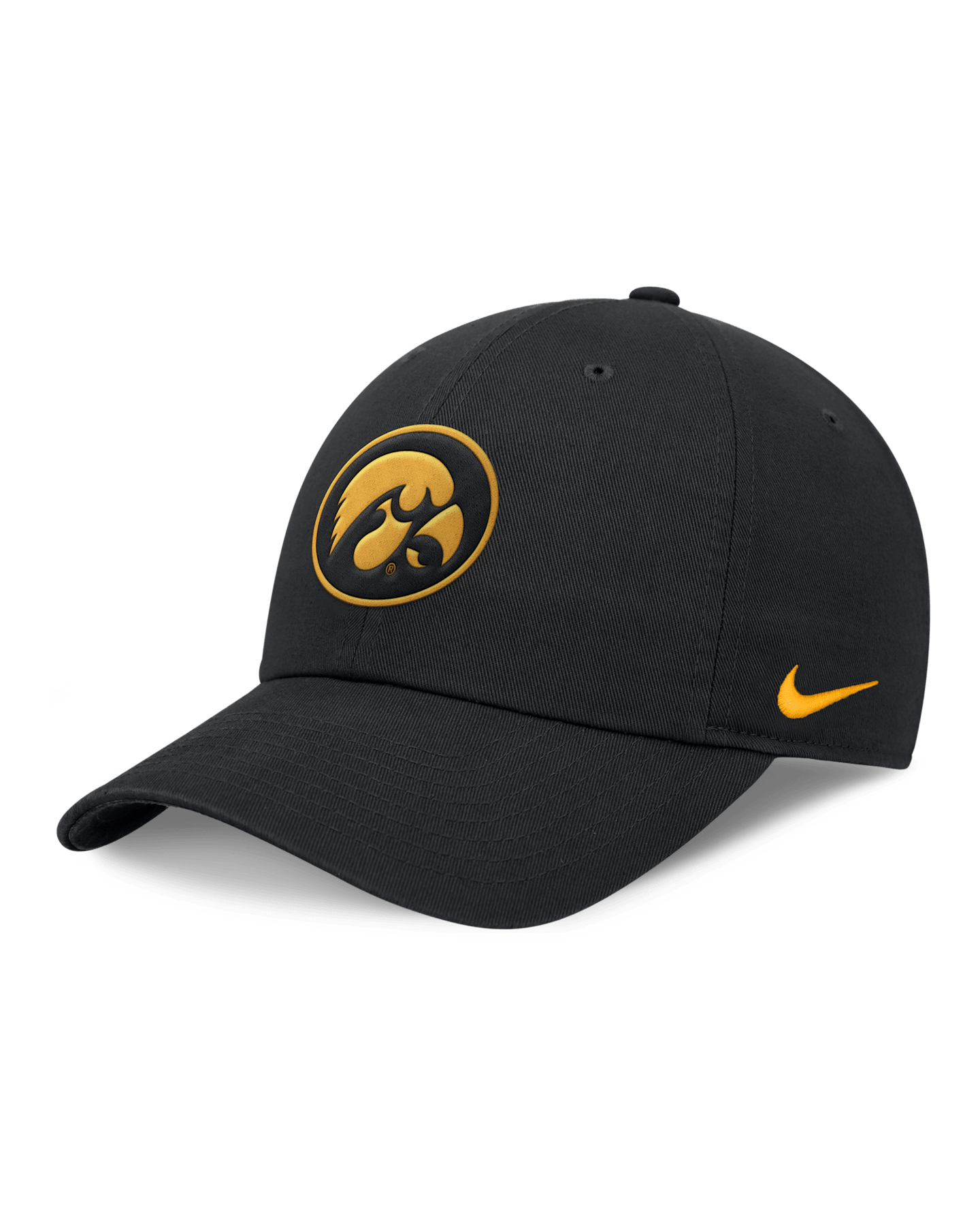 Мужская регулируемая кепка Nike Iowa Club, цвет: Чёрный — фото 3
