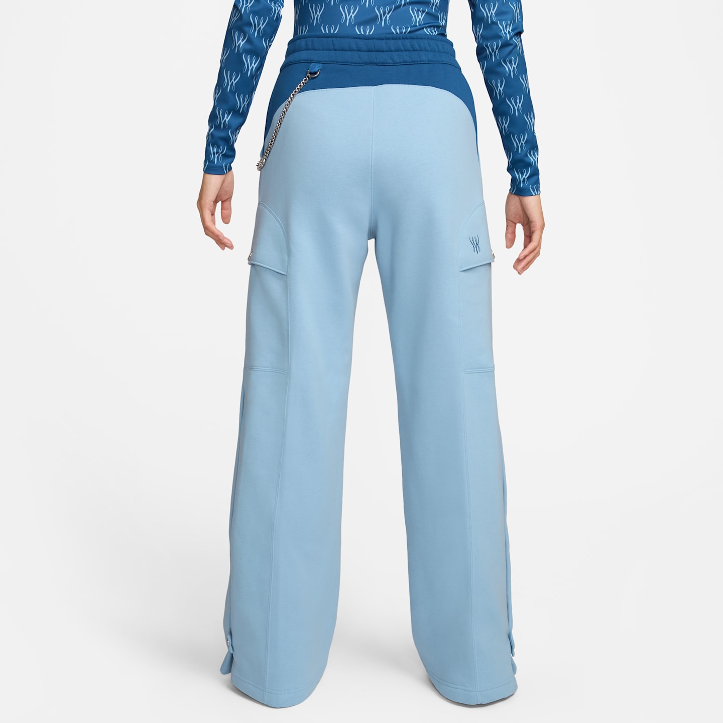 Женские брюки Nike Serena Williams Design Crew Fleece, цвет: Синий — фото 2