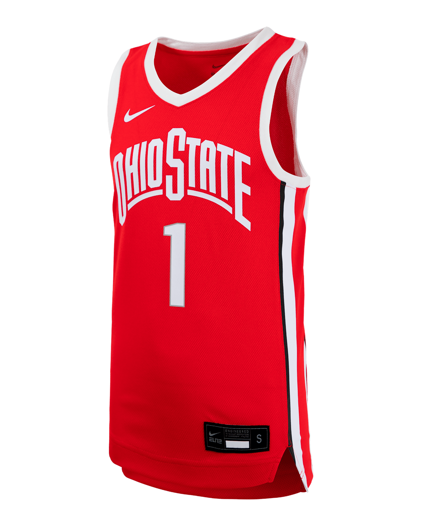 Детский топ Nike College (Ohio State) Basketball Jersey, цвет: Красный — фото 3