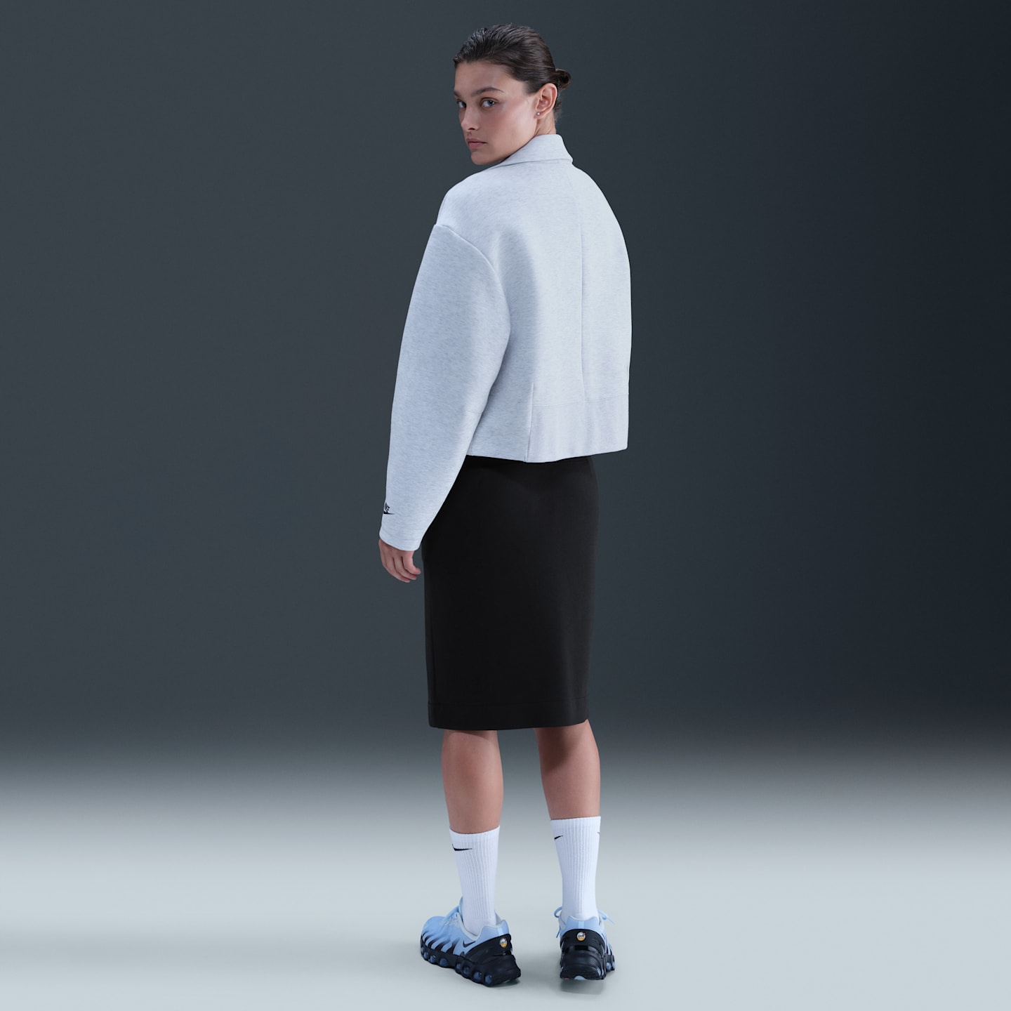 Женская юбка Nike Sportswear Tech Fleece, цвет: Чёрный — фото 4
