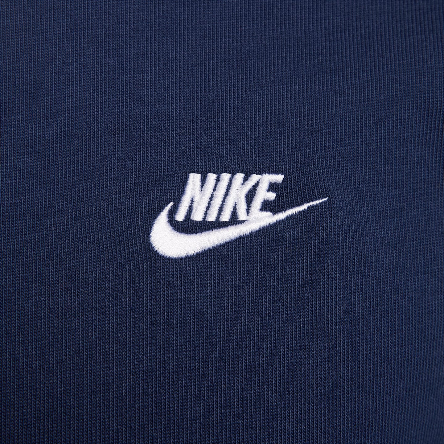 Мужская футболка-хенли с длинным рукавом Nike Club, цвет: Тёмно-синий / Белый — фото 4