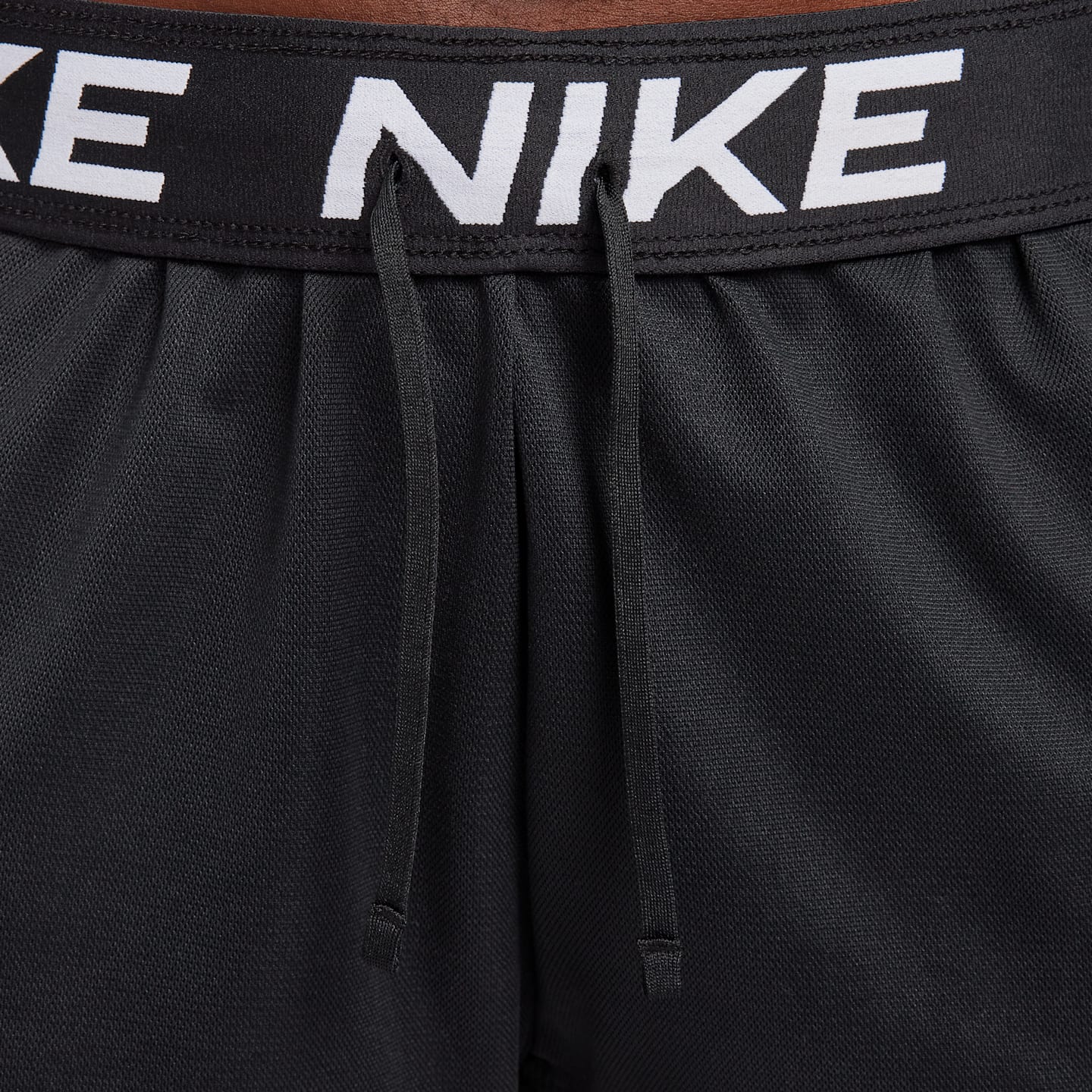 Женские шорты 5" без подкладки Nike Attack Dri-FIT для фитнеса со средней посадкой, цвет: Чёрный / Белый — фото 5