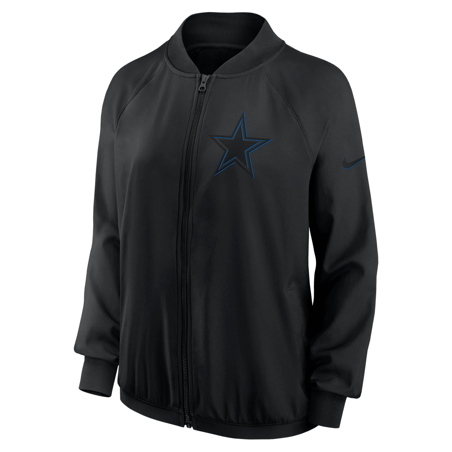 Женская куртка на молнии Nike Dallas Cowboys Dri-FIT NFL, цвет: Чёрный — фото 1