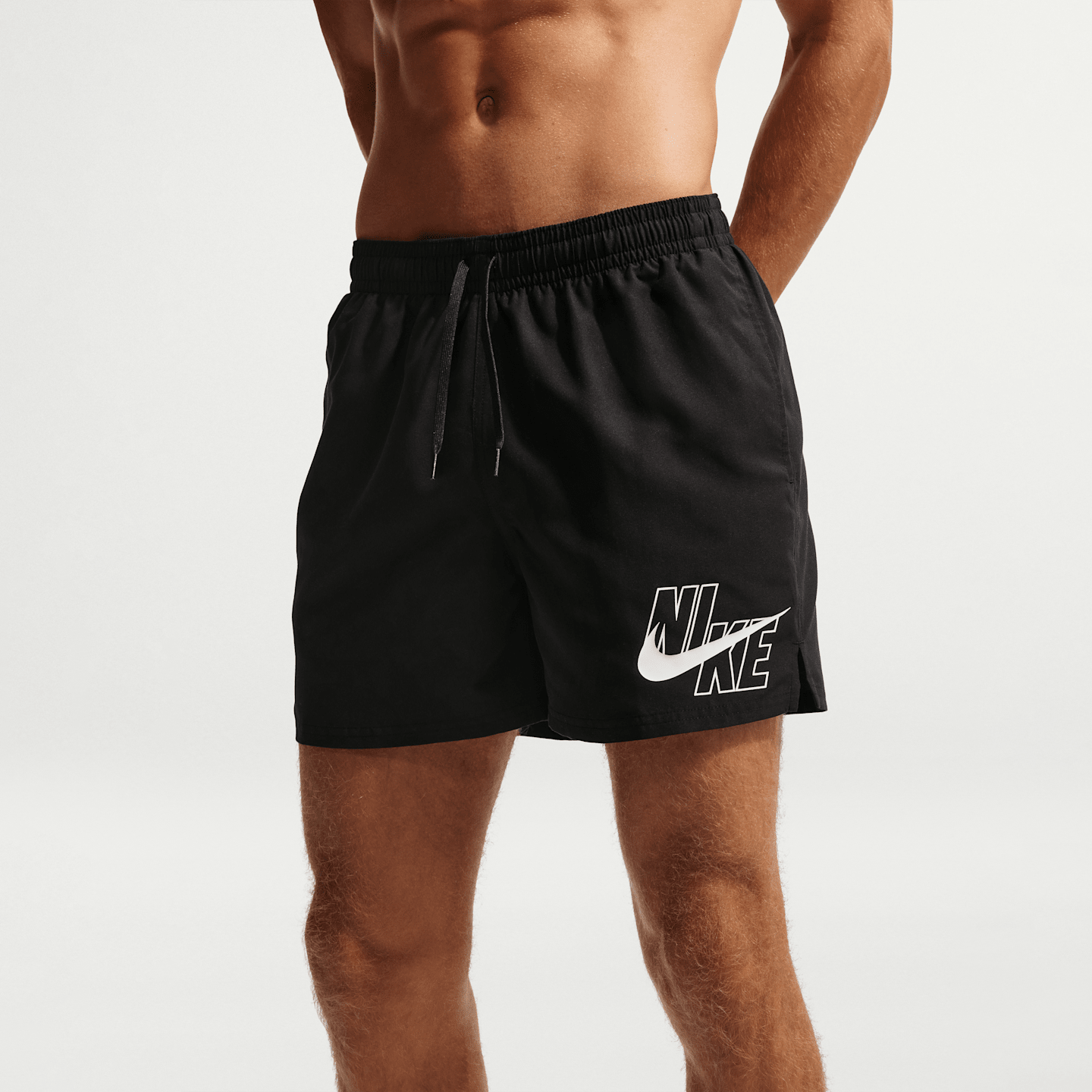 Мужские плавательные шорты Nike Swim Breaker, 5", со вшитыми трусами, цвет: Чёрный — фото 2