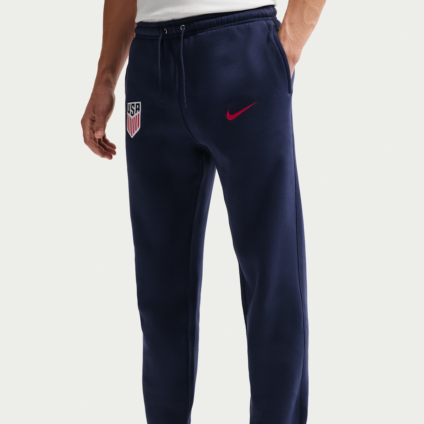 Мужские футбольные джоггеры Nike Usmnt Club, цвет: Тёмно-синий / Красный — фото 2