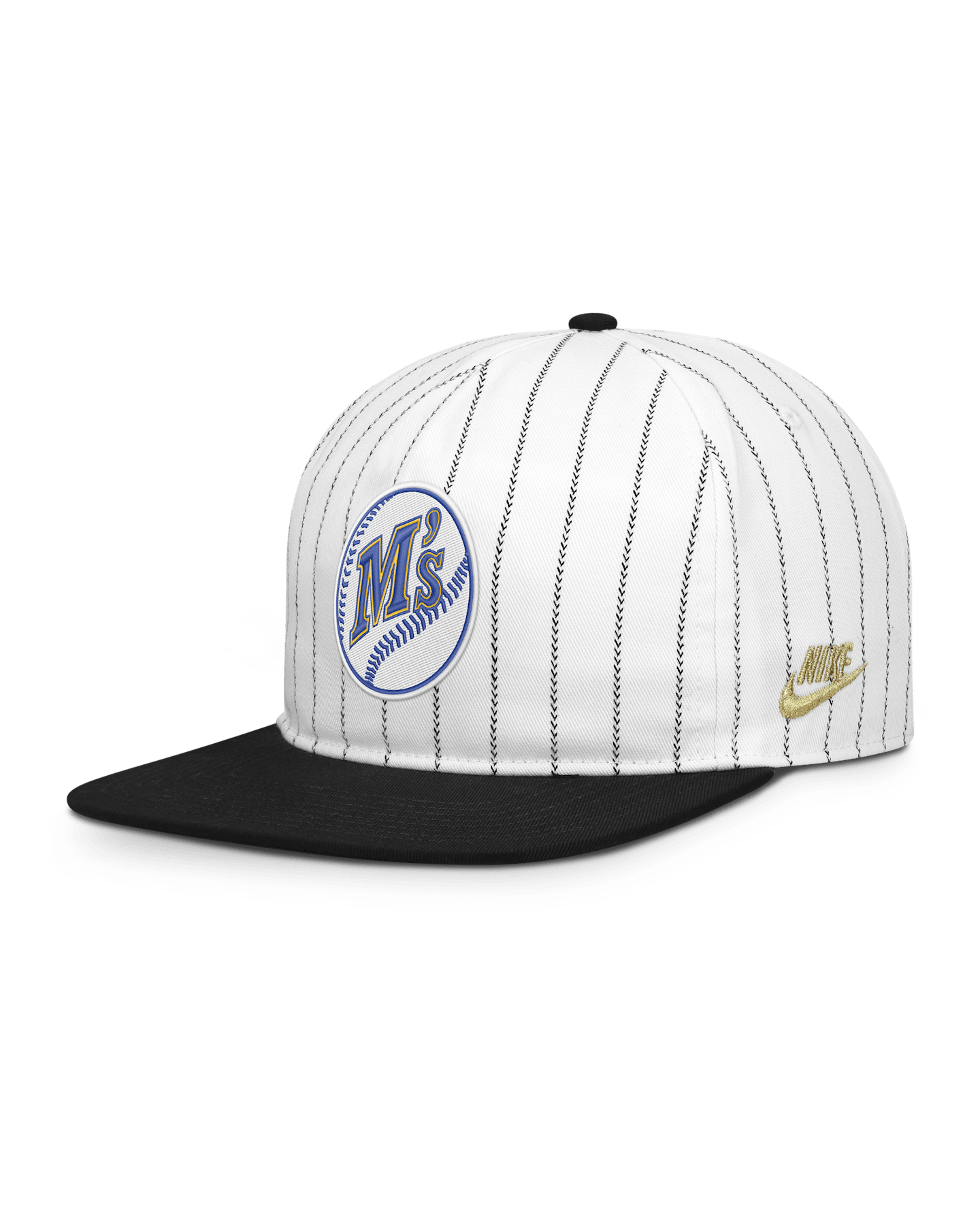 Мужская регулируемая кепка Nike Seattle Mariners Pro MLB, цвет: Белый — фото 3