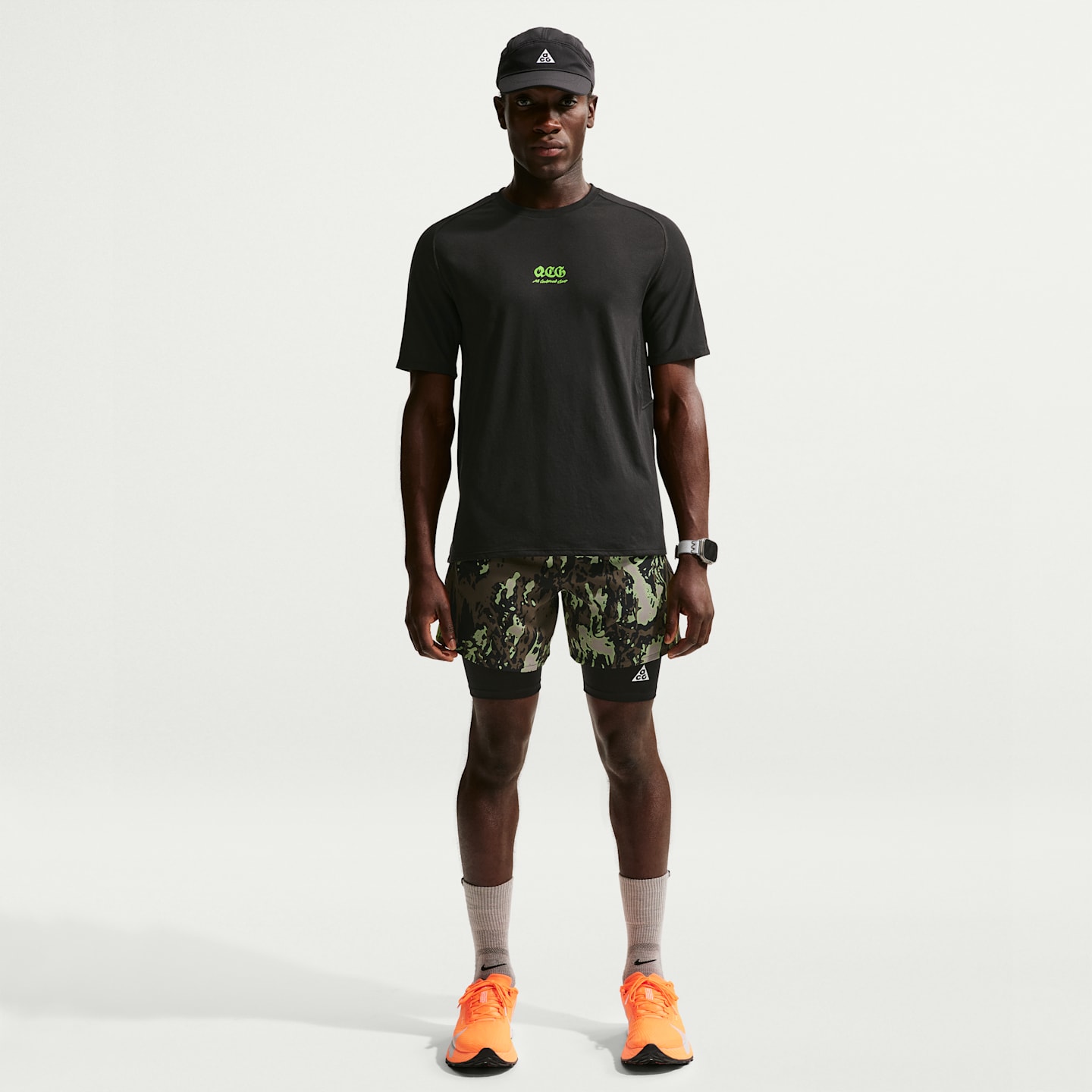 Мужской топ Nike ACG "Solar Chase" Dri-FIT ADV, цвет: Чёрный / Снежный белый — фото 4