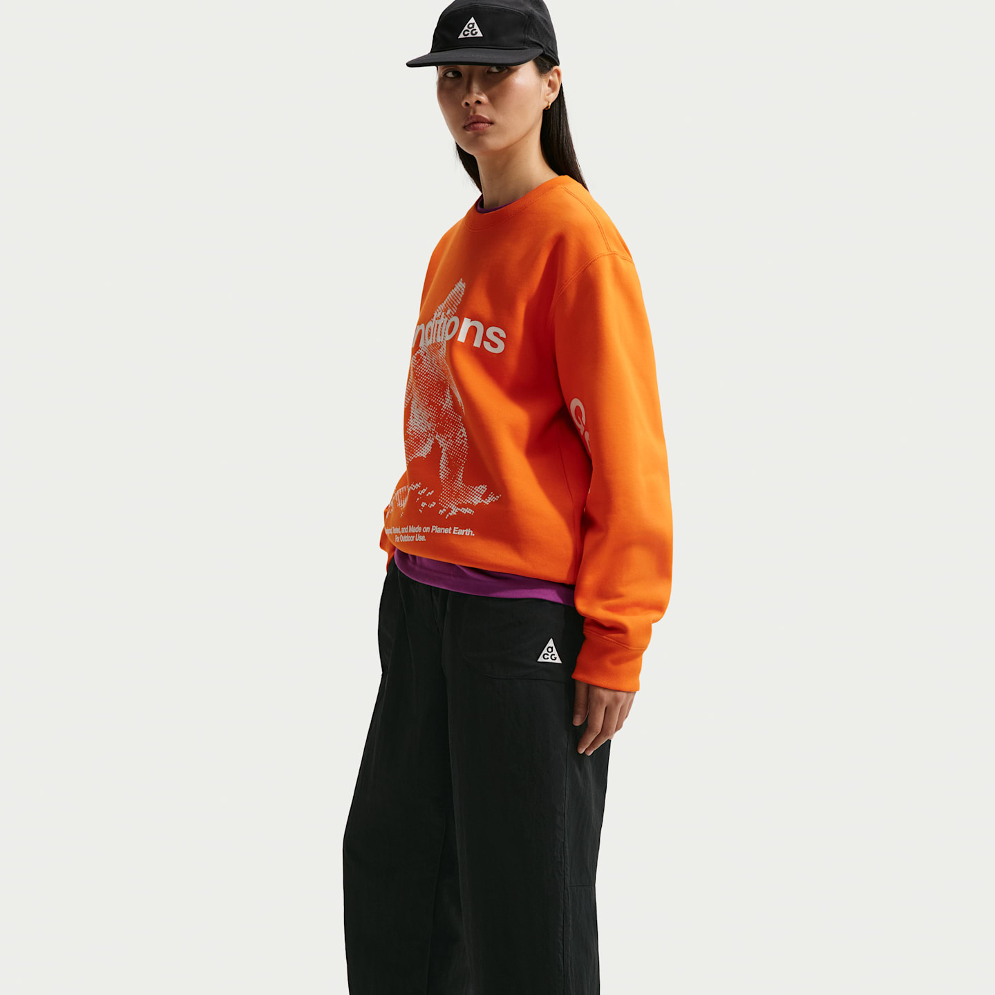 Женские брюки Nike ACG Dolomiti, цвет: Чёрный / Снежный белый — фото 4