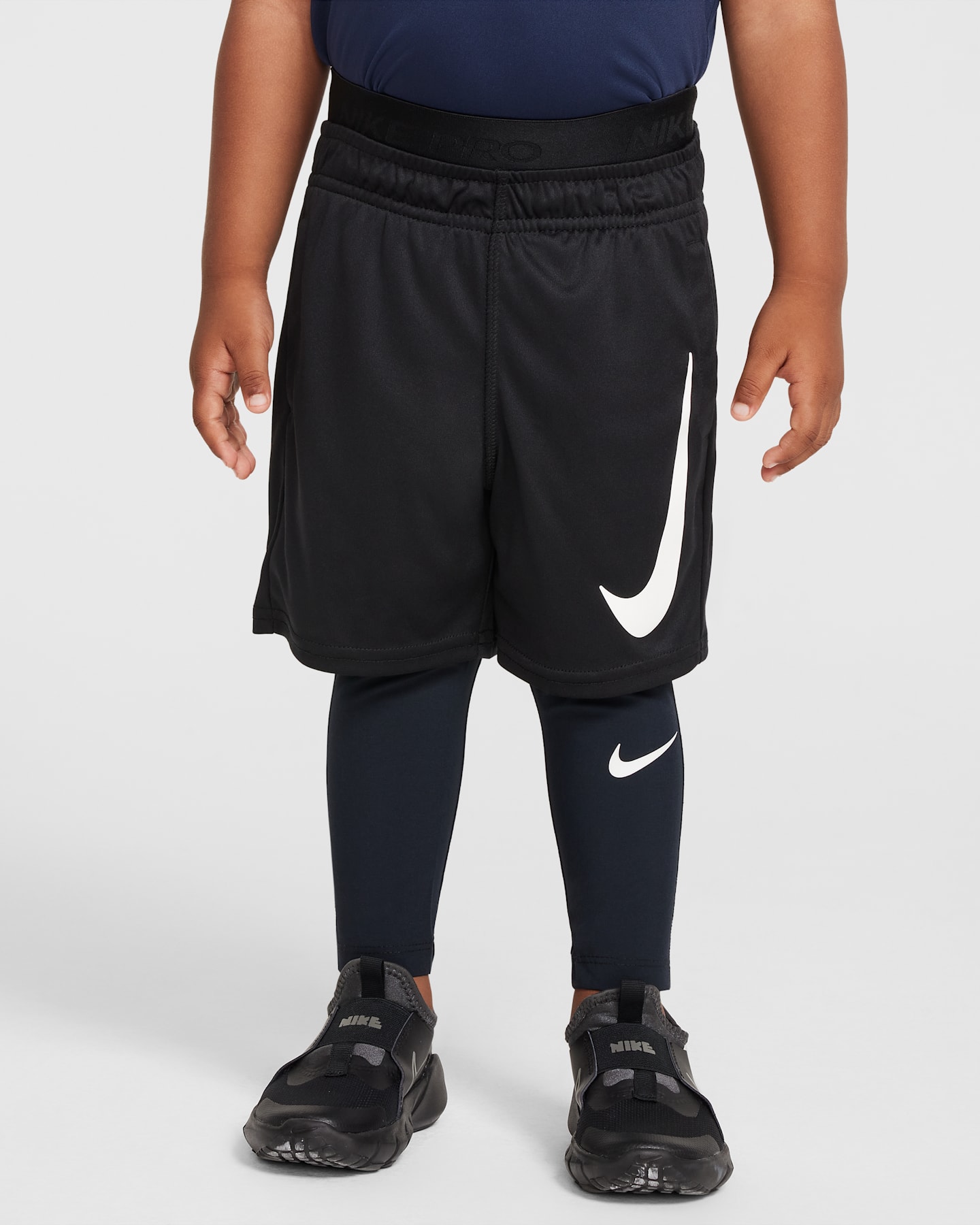 Детские тайтсы Nike Pro Dri-FIT, цвет: Чёрный — фото 7