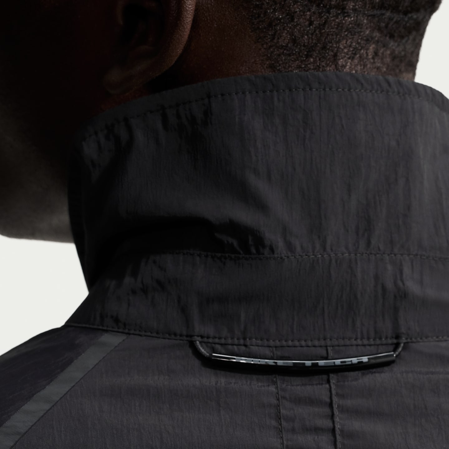 Мужская рубашка Nike Tech в стиле милитари с длинным рукавом, цвет: Чёрный — фото 6