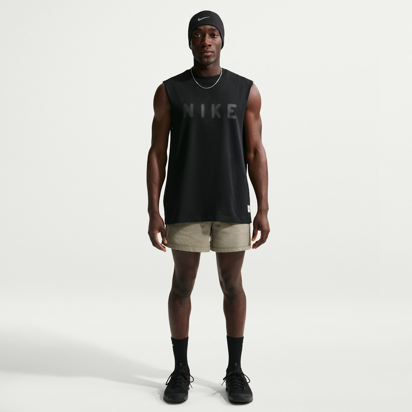 Мужская тренировочная майка Nike N.A.C. Dri-FIT, цвет: Чёрный — фото 4