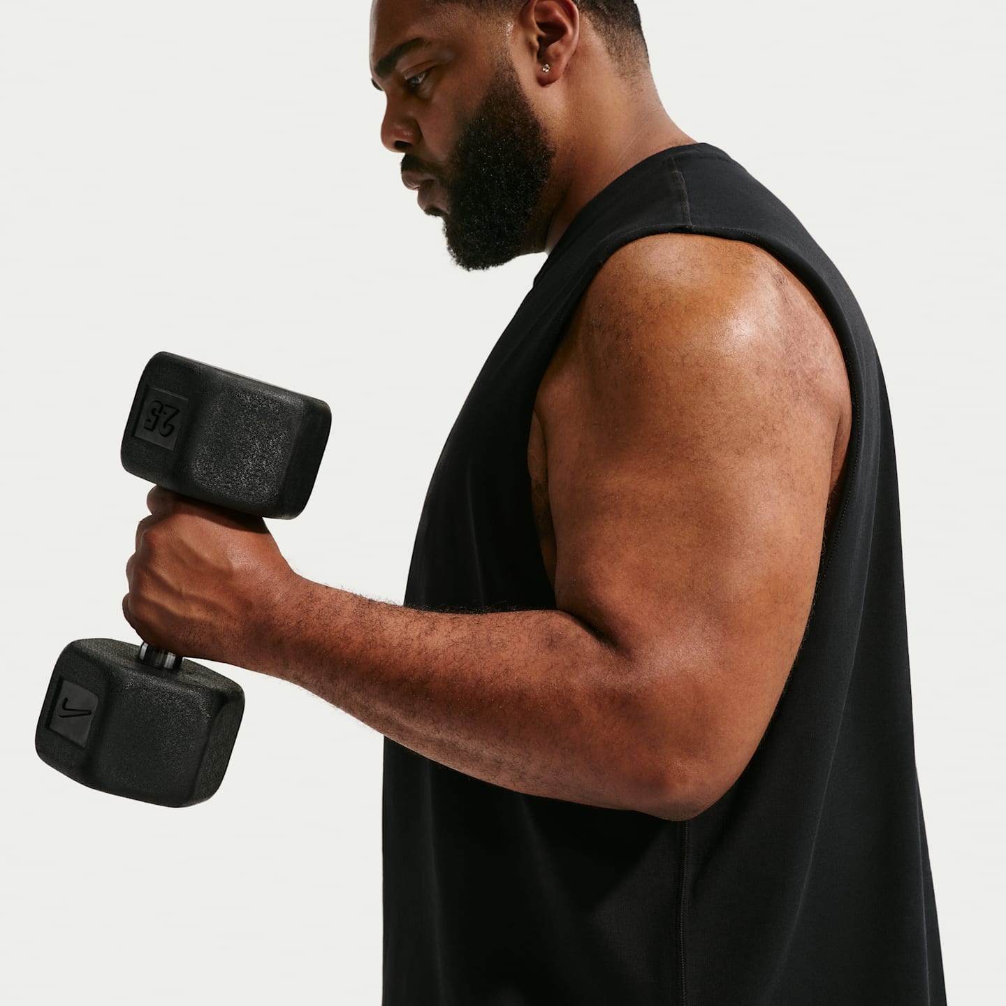 Мужская тренировочная майка Nike N.A.C. Dri-FIT, цвет: Чёрный — фото 8