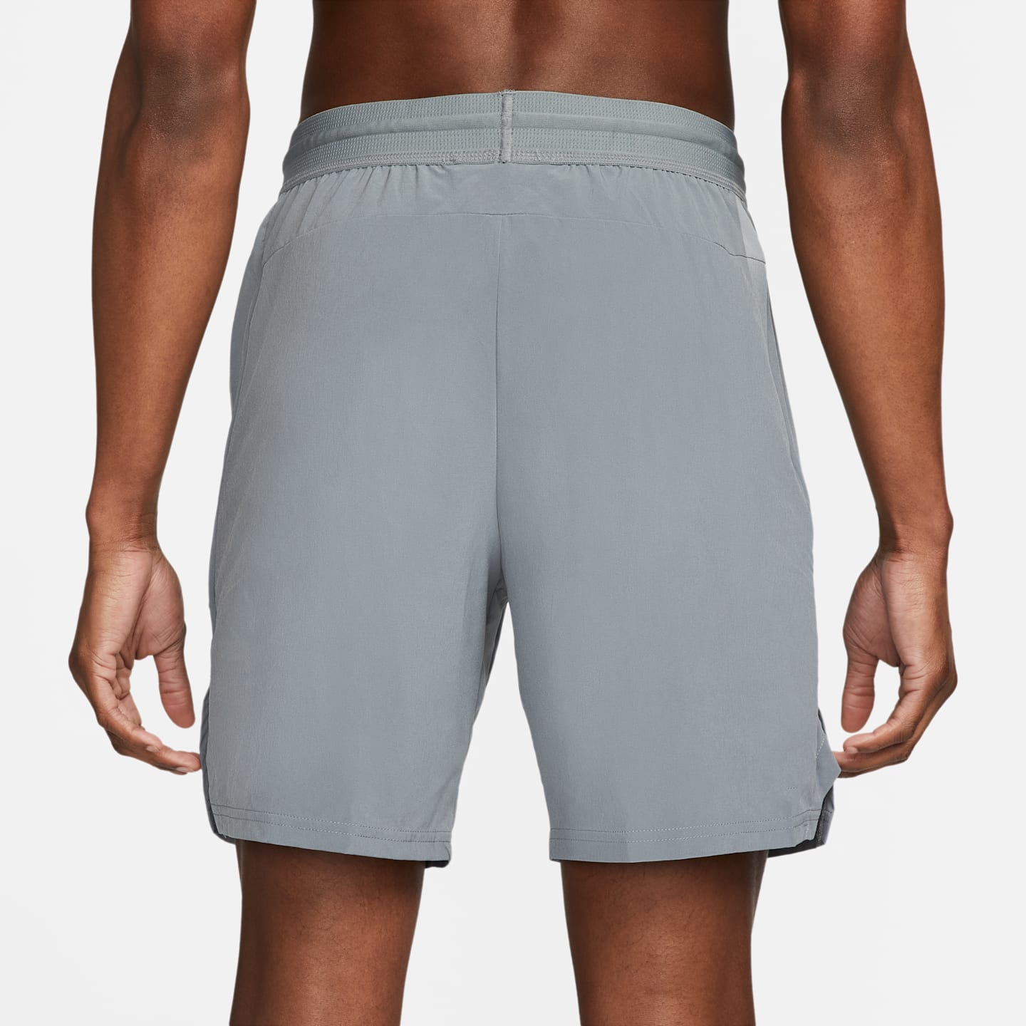 Мужские шорты Nike Pro Dri-FIT Flex Vent Max 8" Training, цвет: Дымчатый серый / Чёрный — фото 3