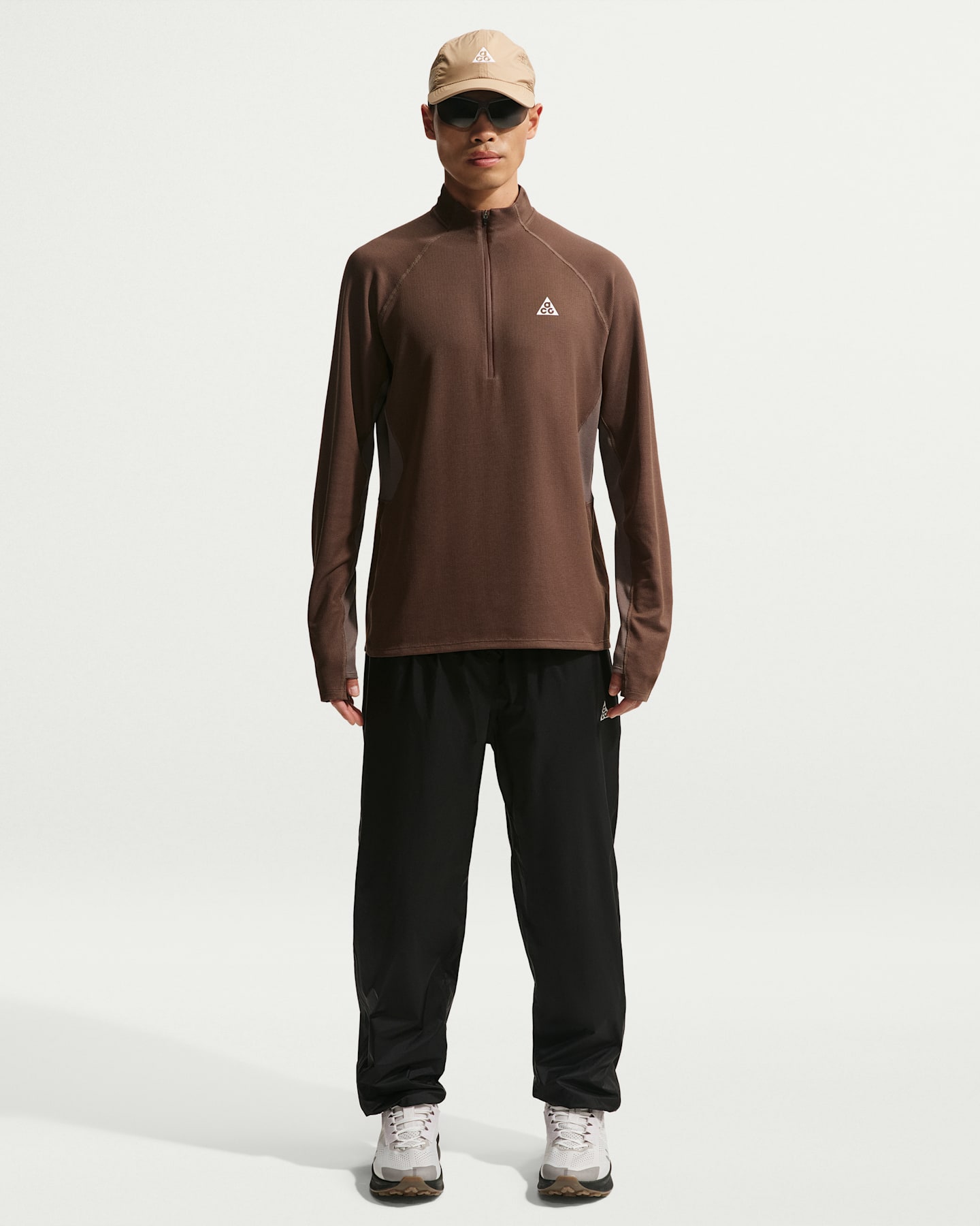 Мужские водонепроницаемые брюки Nike ACG "Trailwind" Storm-FIT ADV, цвет: Чёрный / Снежный белый — фото 8