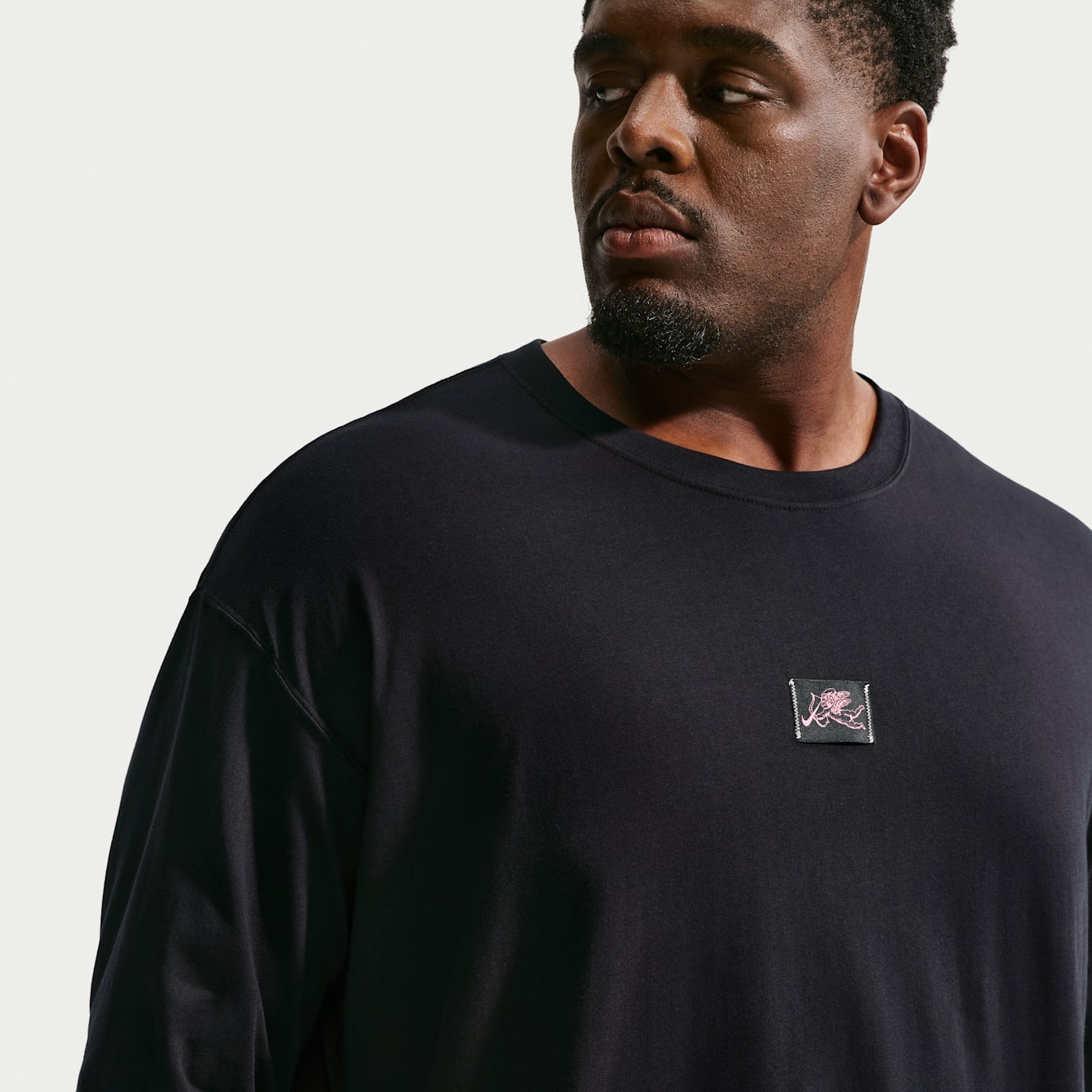 Женская футболка Nike Sportswear с длинным рукавом, цвет: Чёрный — фото 8