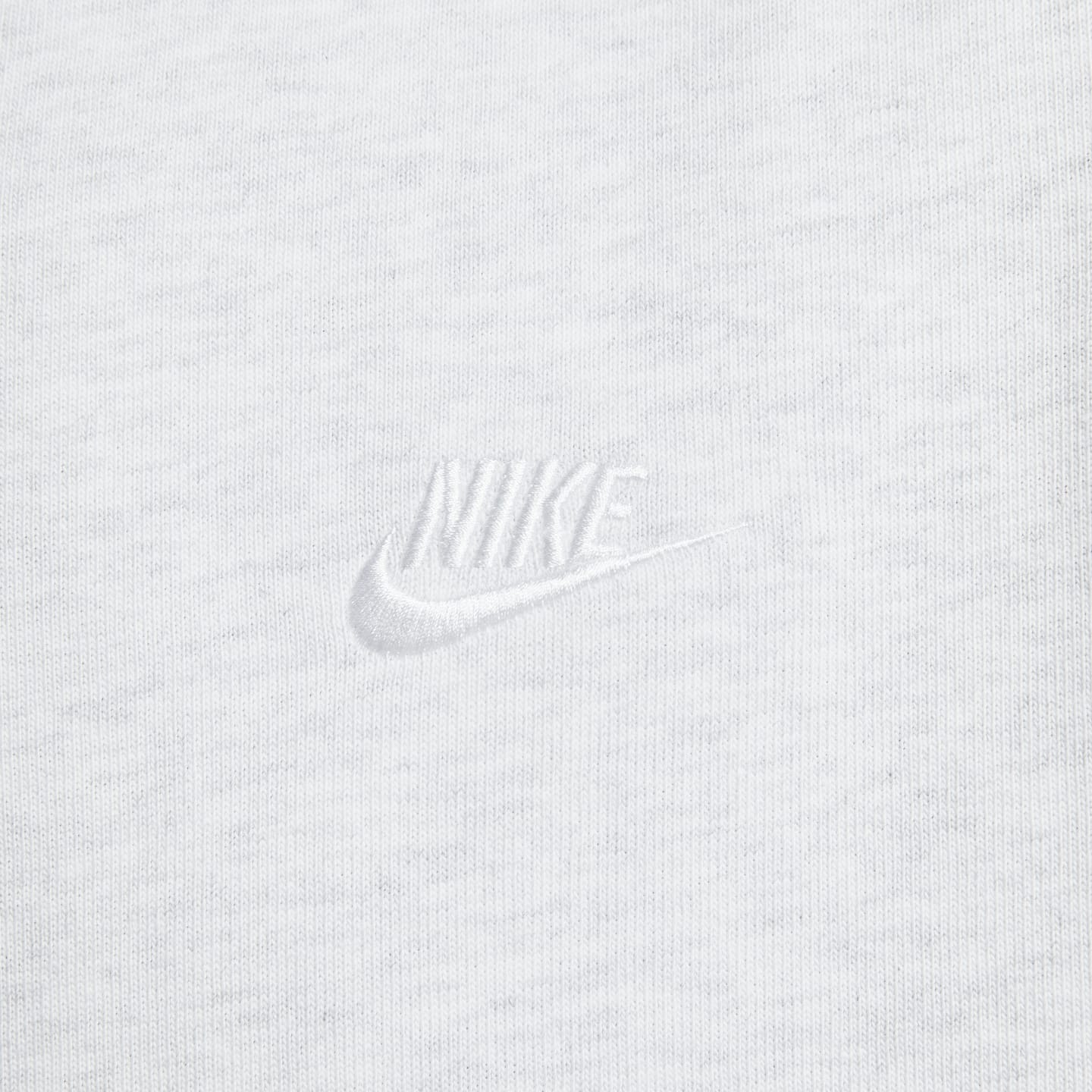 Мужская футболка-хенли с коротким рукавом Nike Club, цвет: Берёзовый меланжевый / Белый — фото 4