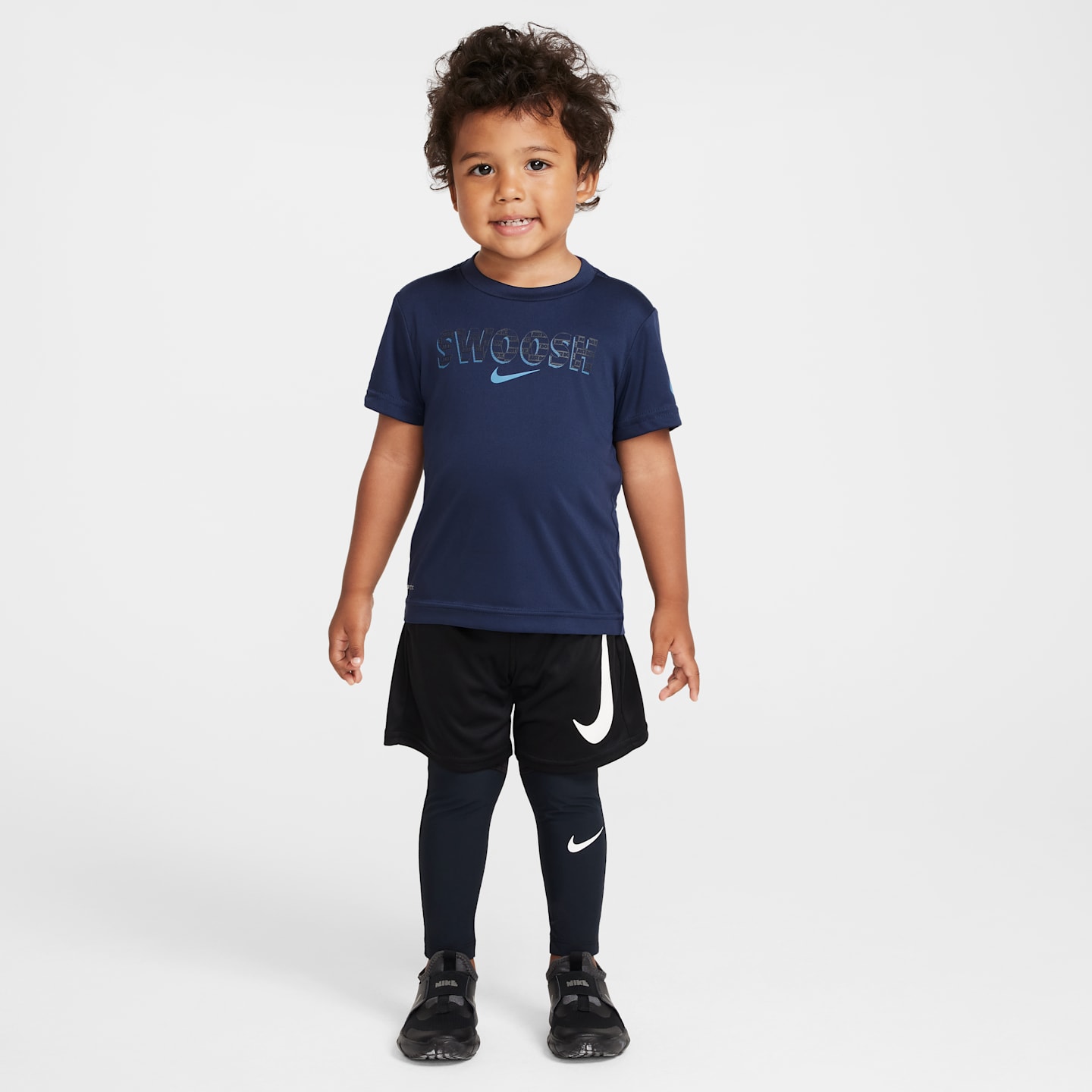 Детские тайтсы Nike Pro Dri-FIT, цвет: Чёрный — фото 6