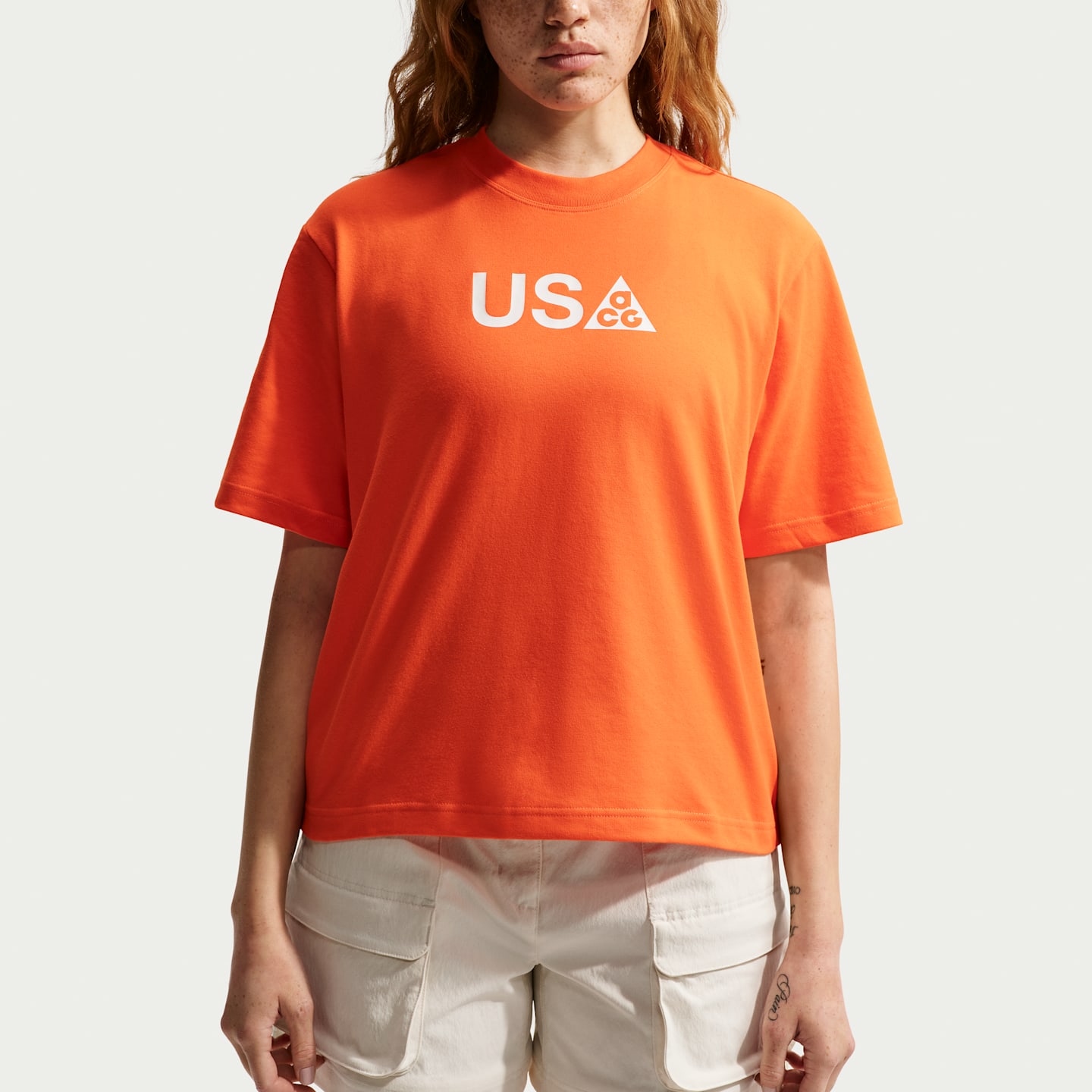 Женская футболка Nike ACG x Team USA Dri-FIT, цвет: Оранжевый — фото 2