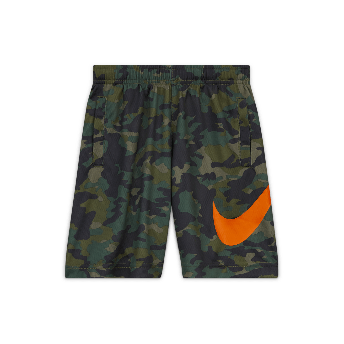 Детские шорты Nike Dri-FIT с принтом, цвет: Средний оливковый — фото 1
