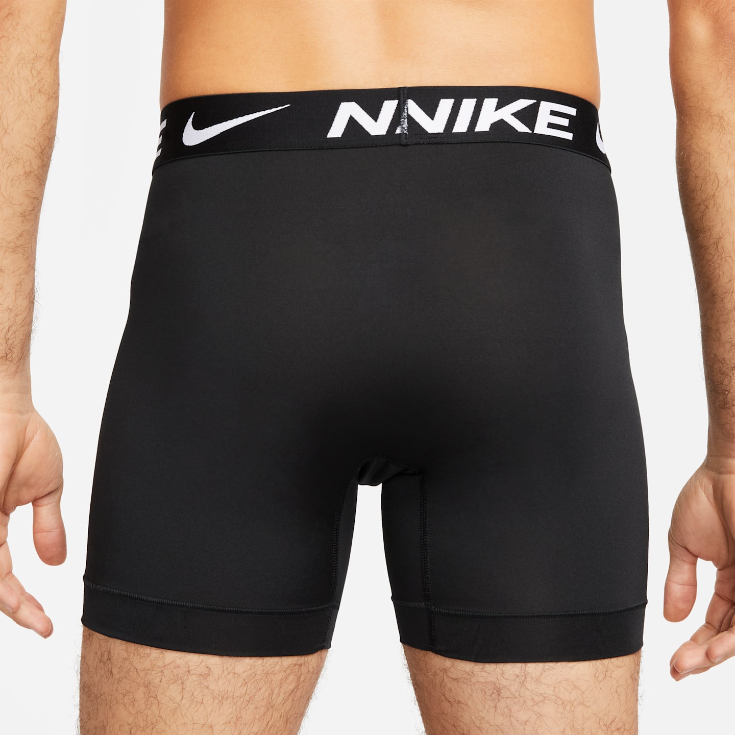 Мужские боксеры-брифы Nike Essential Micro Dri-FIT, набор из 3 шт, цвет: Чёрный — фото 3