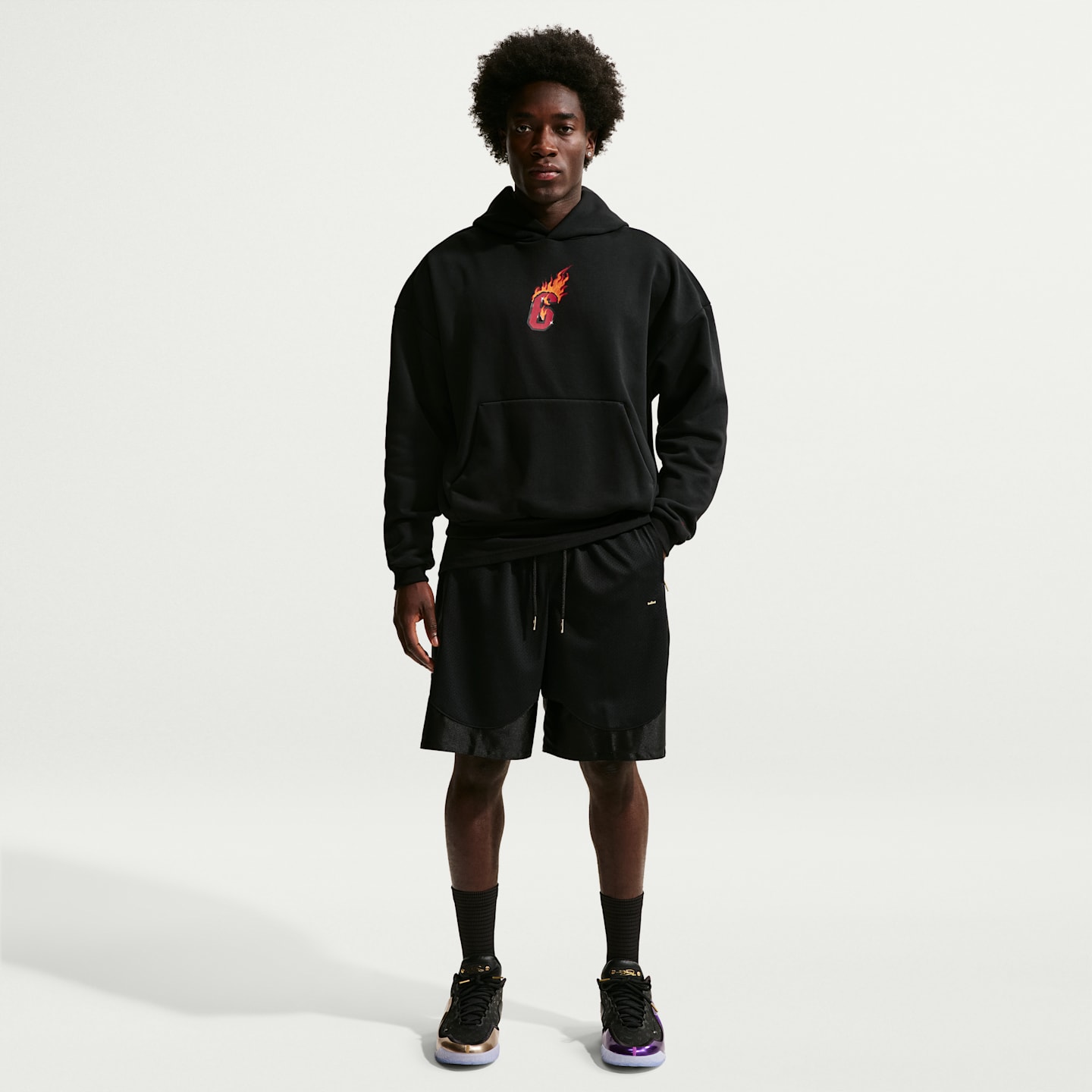 Мужские баскетбольные шорты Nike LeBron Dri-FIT, цвет: Чёрный / Антрацитовый — фото 1