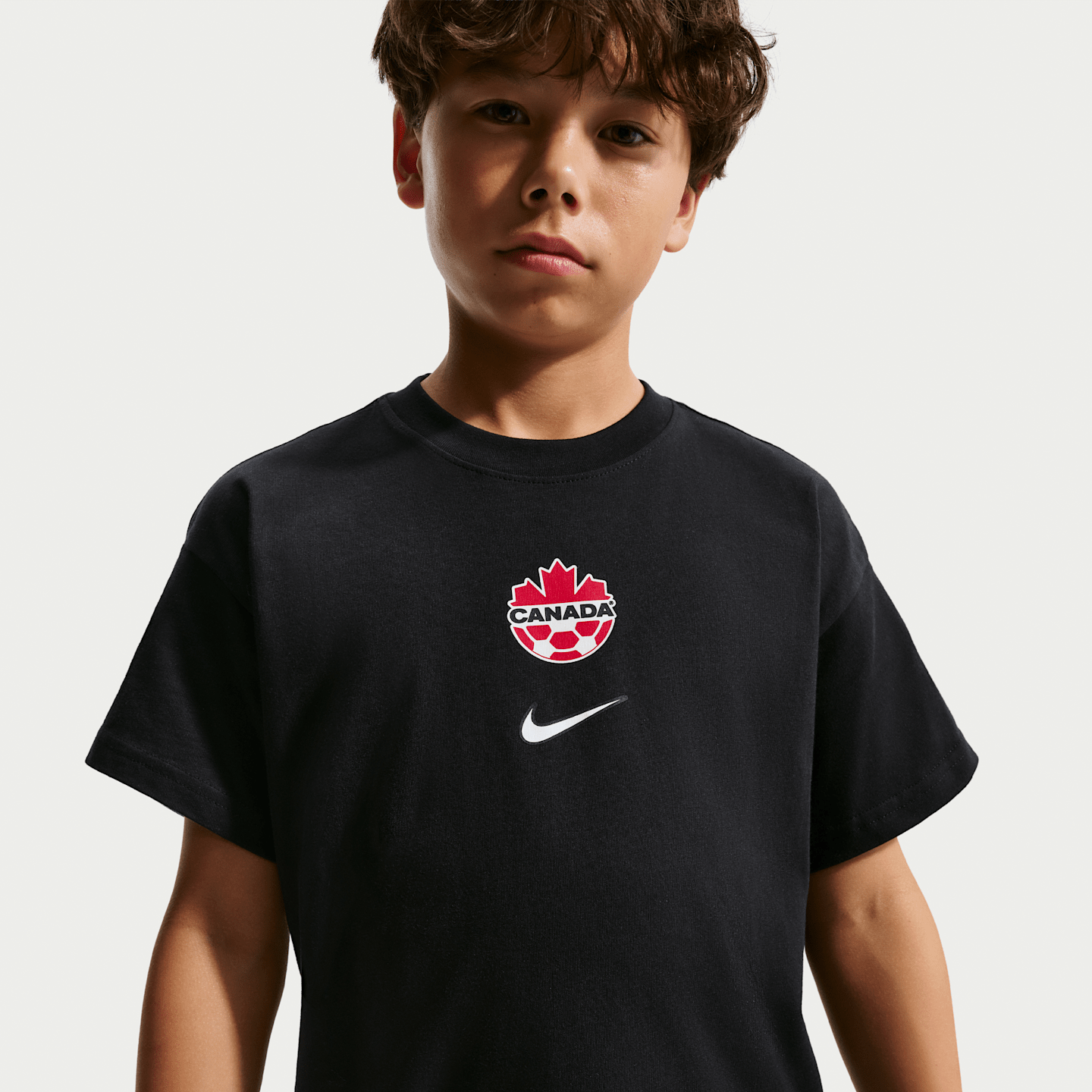 Детская футболка Nike Canada Premium Goalkeeper Soccer, цвет: Чёрный — фото 1