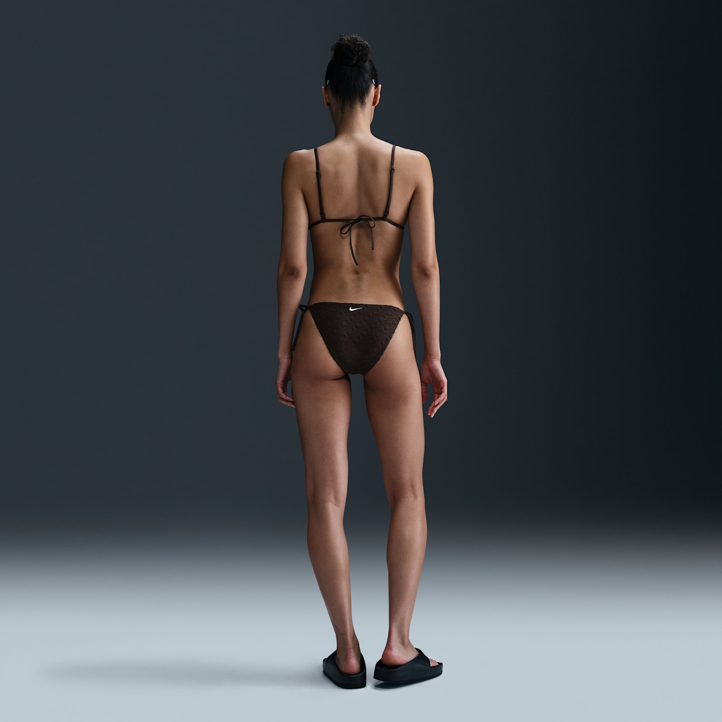 Низ бикини Tie, на завязках, махра — Nike, цвет: Коричневый — фото 4