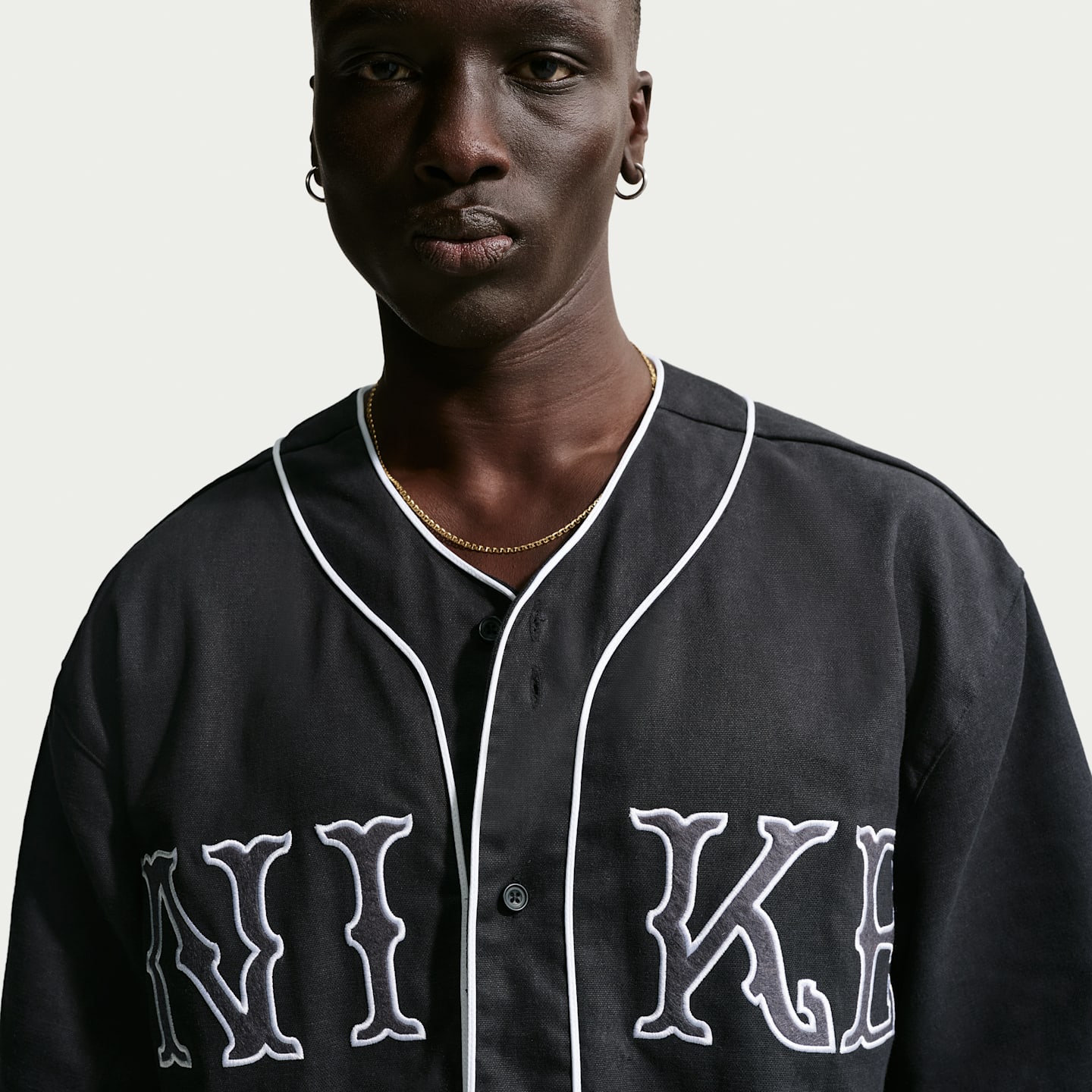 Мужской топ Nike Life Vintage Sport с коротким рукавом, цвет: Чёрный / Белый — фото 3