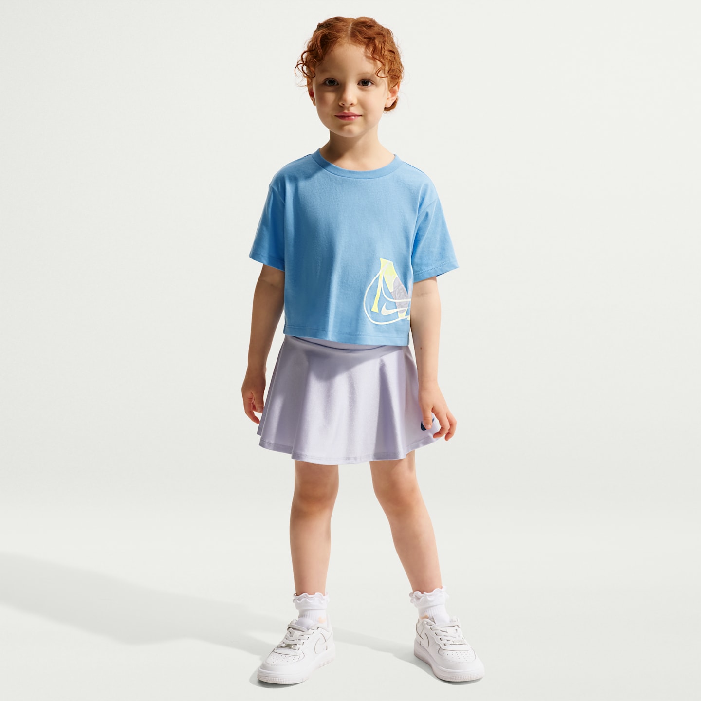 Детская футболка Nike Move With Nature Toddler Boxy, цвет: Синий — фото 4