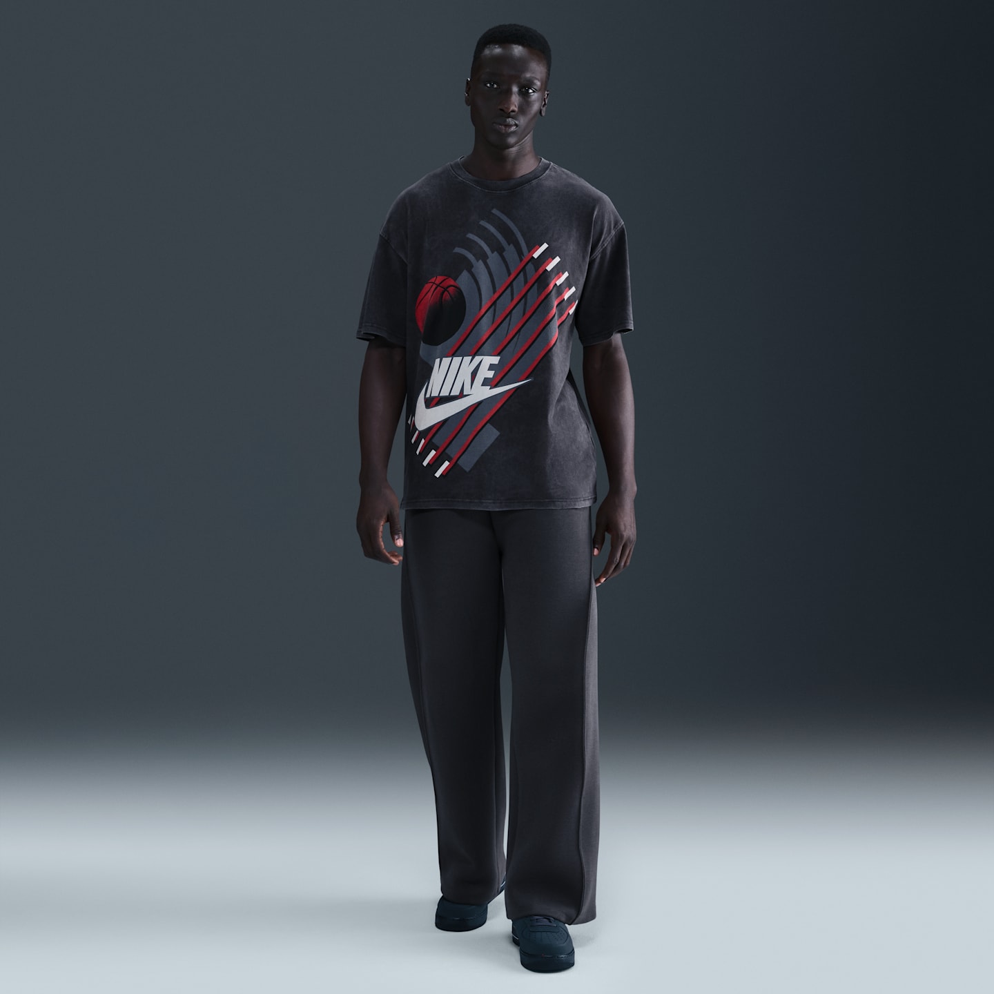 Мужская футболка Nike Basketball, цвет: Чёрный — фото 4