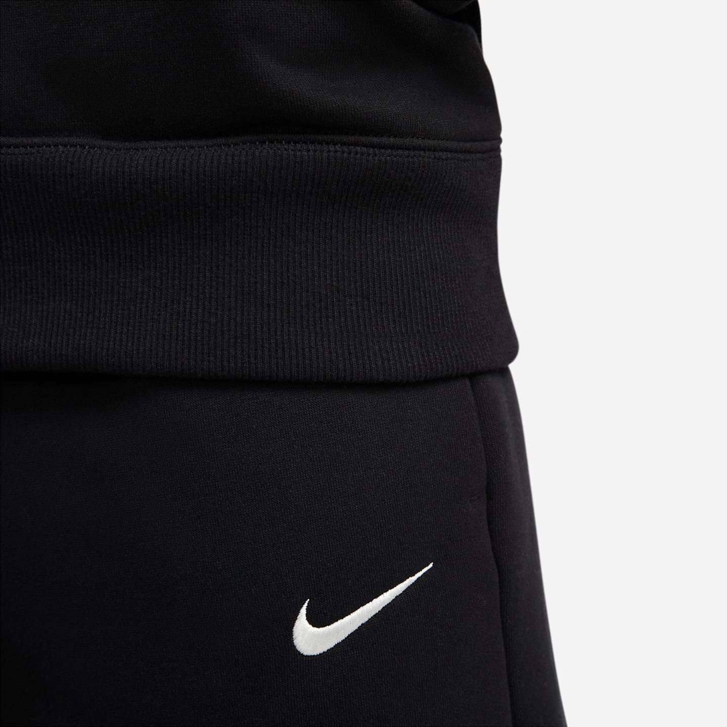 Женское худи Nike Sportswear Phoenix Fleece Pullover, цвет: Чёрный / Молочный — фото 6