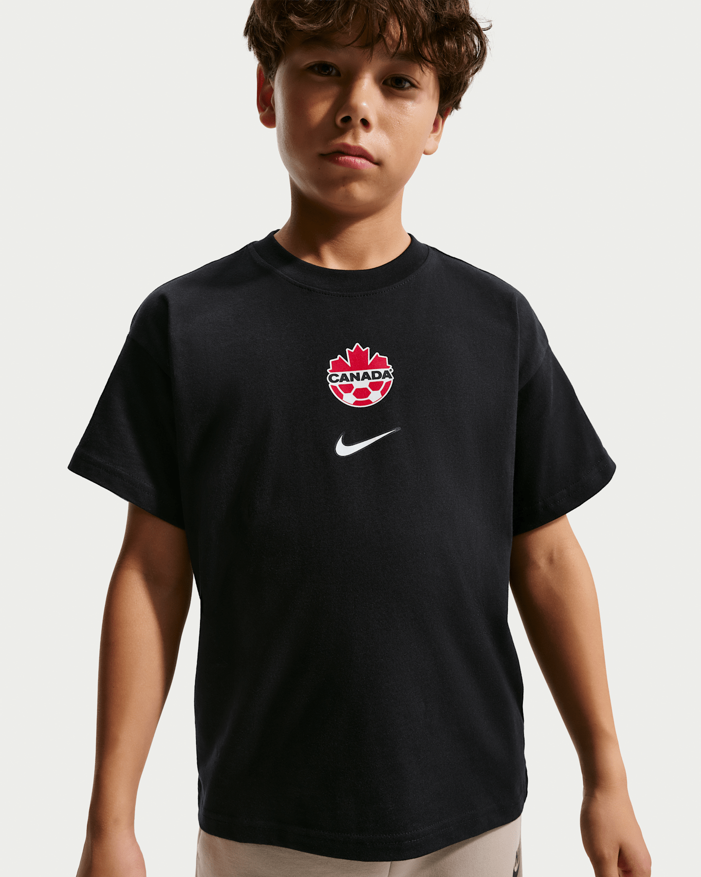 Детская футболка Nike Canada Premium Goalkeeper Soccer, цвет: Чёрный — фото 6