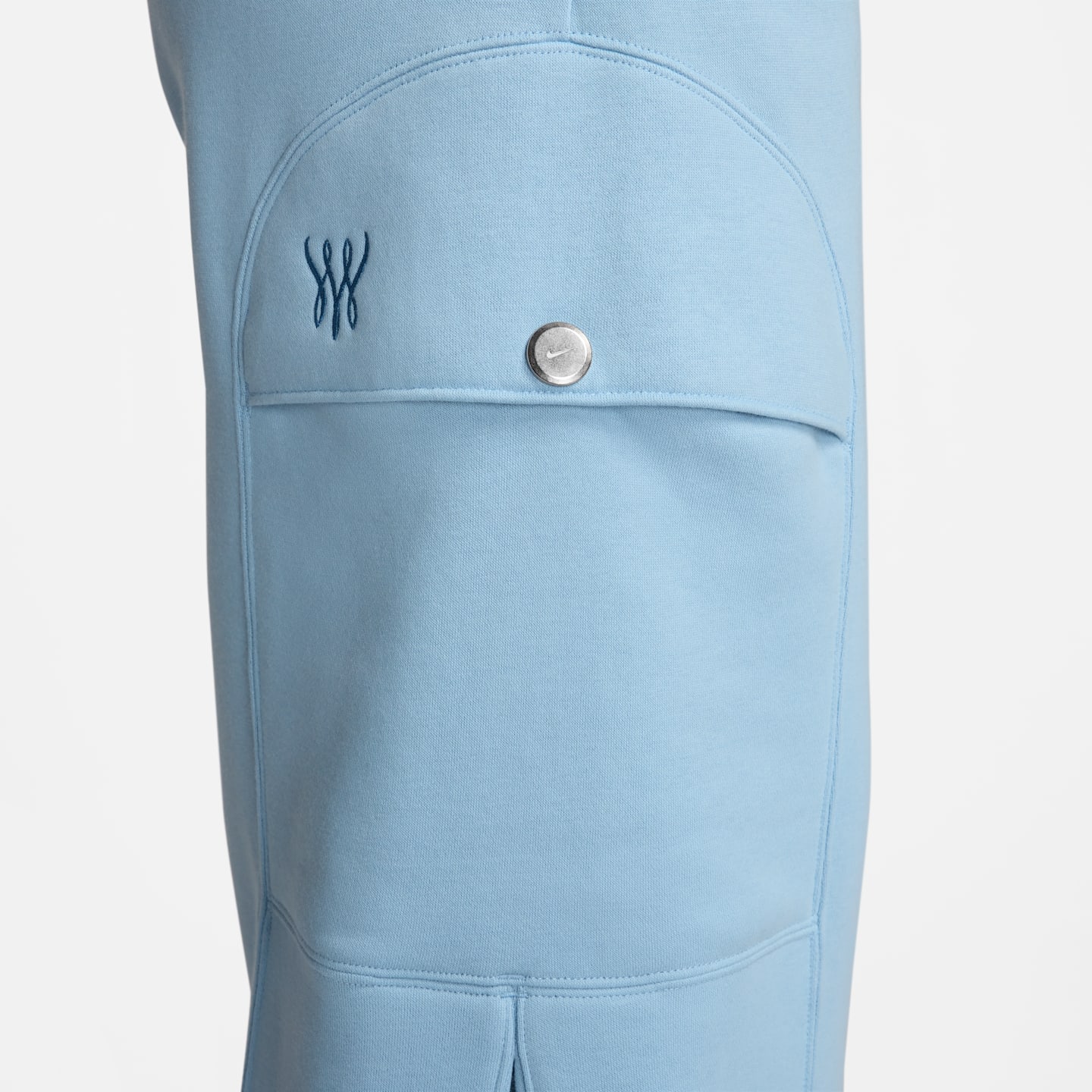 Женские брюки Nike Serena Williams Design Crew Fleece, цвет: Синий — фото 6