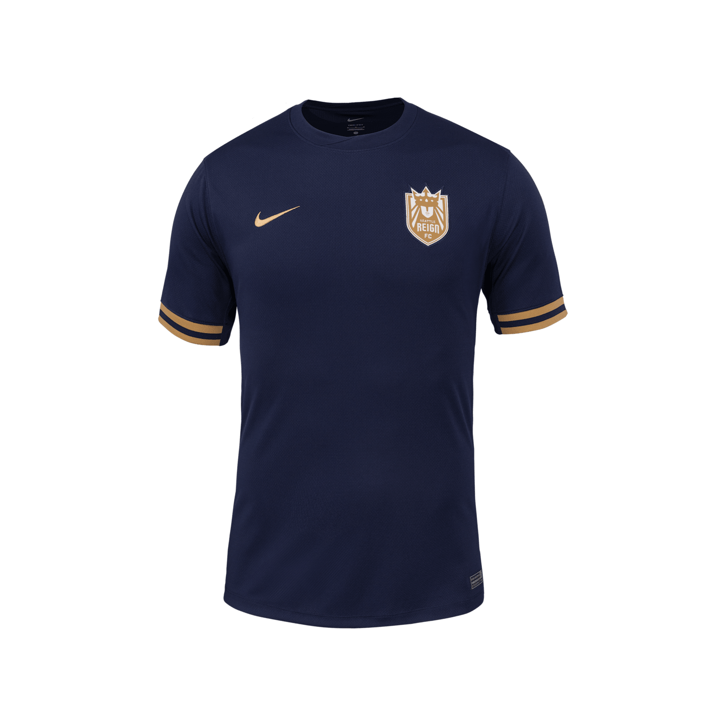 Мужское джерси Nike Seattle Reign FC 2025 Stadium Home Dri-FIT Nwsl Replica, цвет: Синий / Золотой — фото 1