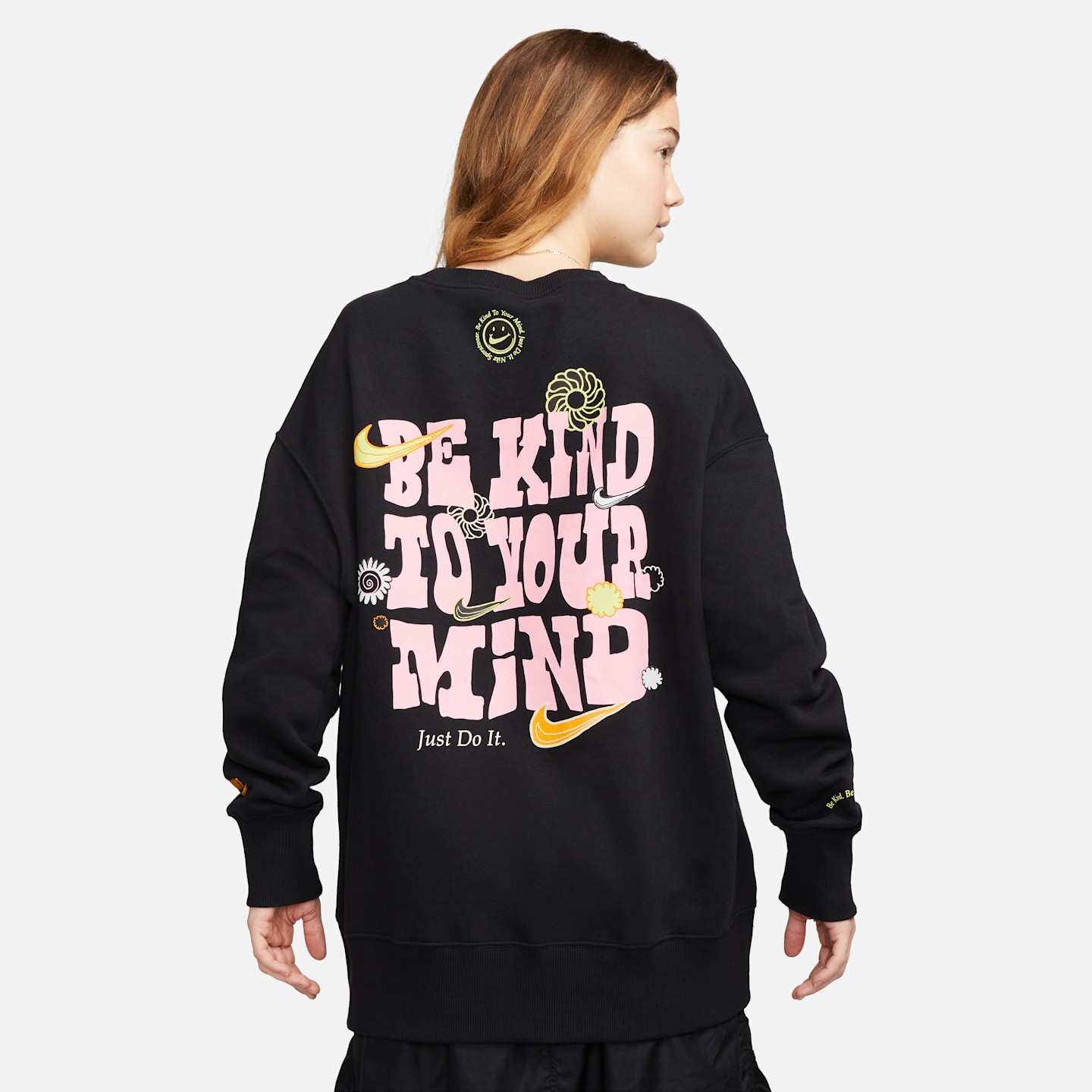Женская толстовка Nike Sportswear Phoenix Fleece Oversized, цвет: Чёрный — фото 1