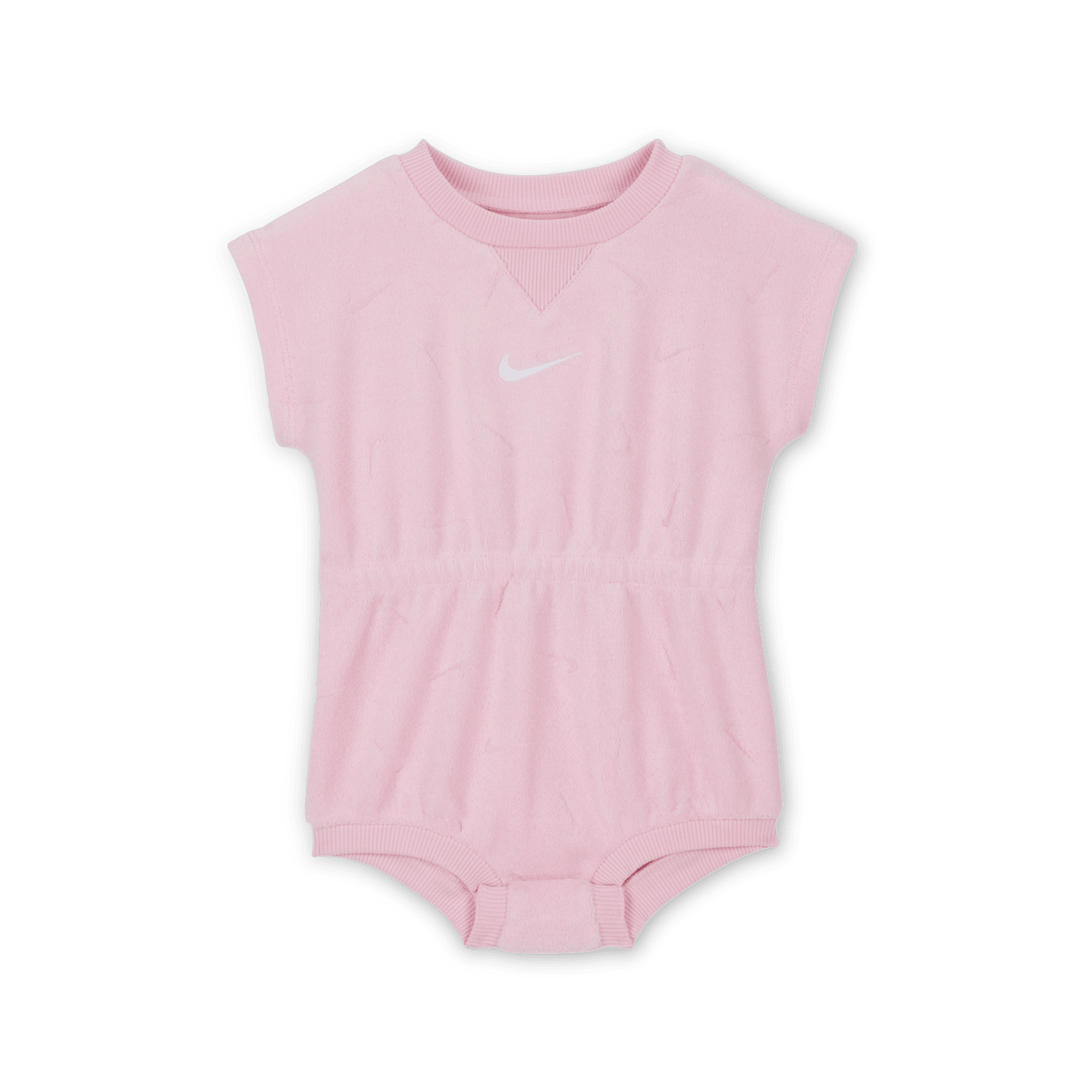Детский ромпер Nike Essentials из жаккардовой махры, цвет: Розовый пенный — фото 1