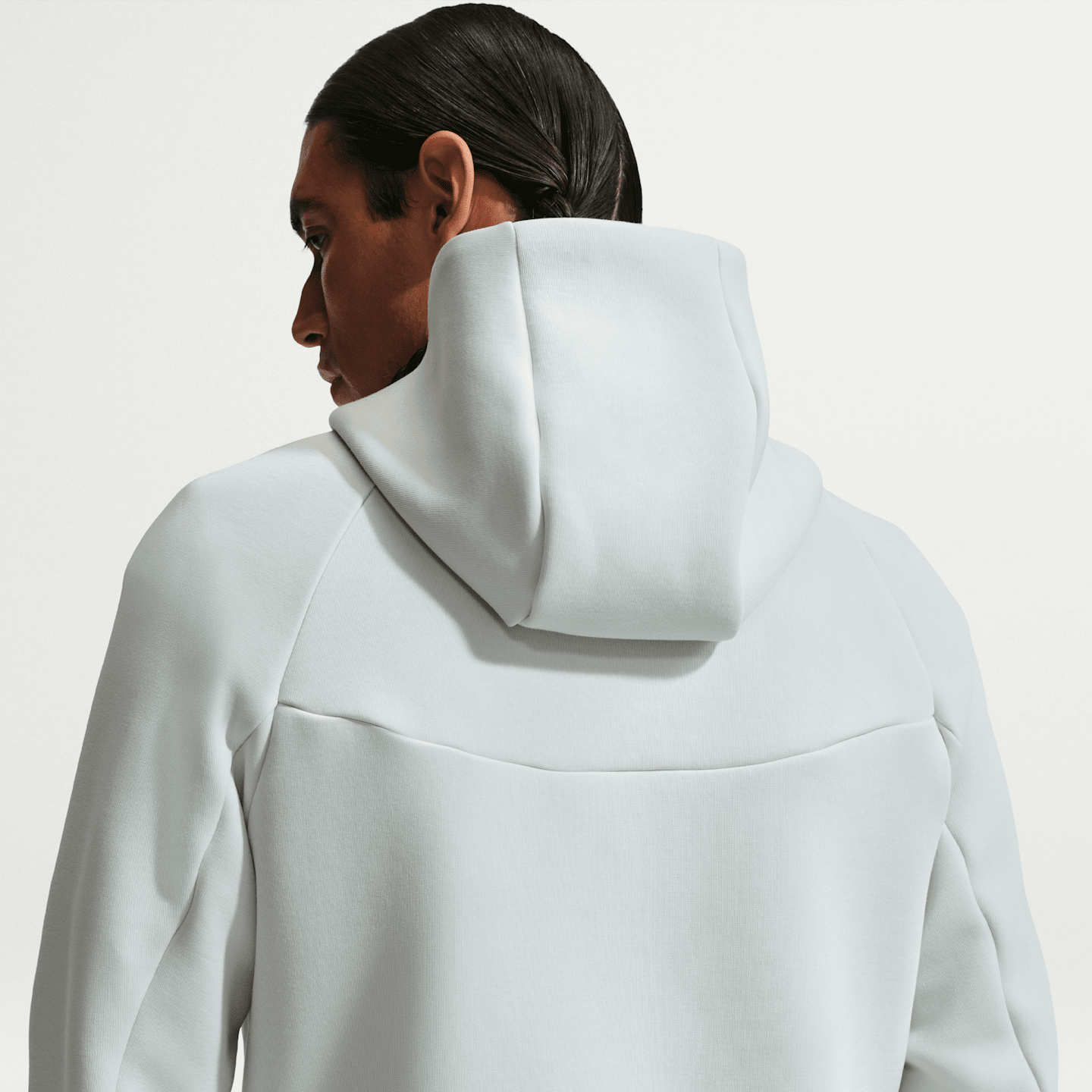 Мужское футбольное худи на молнии Nike Netherlands Tech Fleece Windrunner, цвет: Малиновый — фото 2