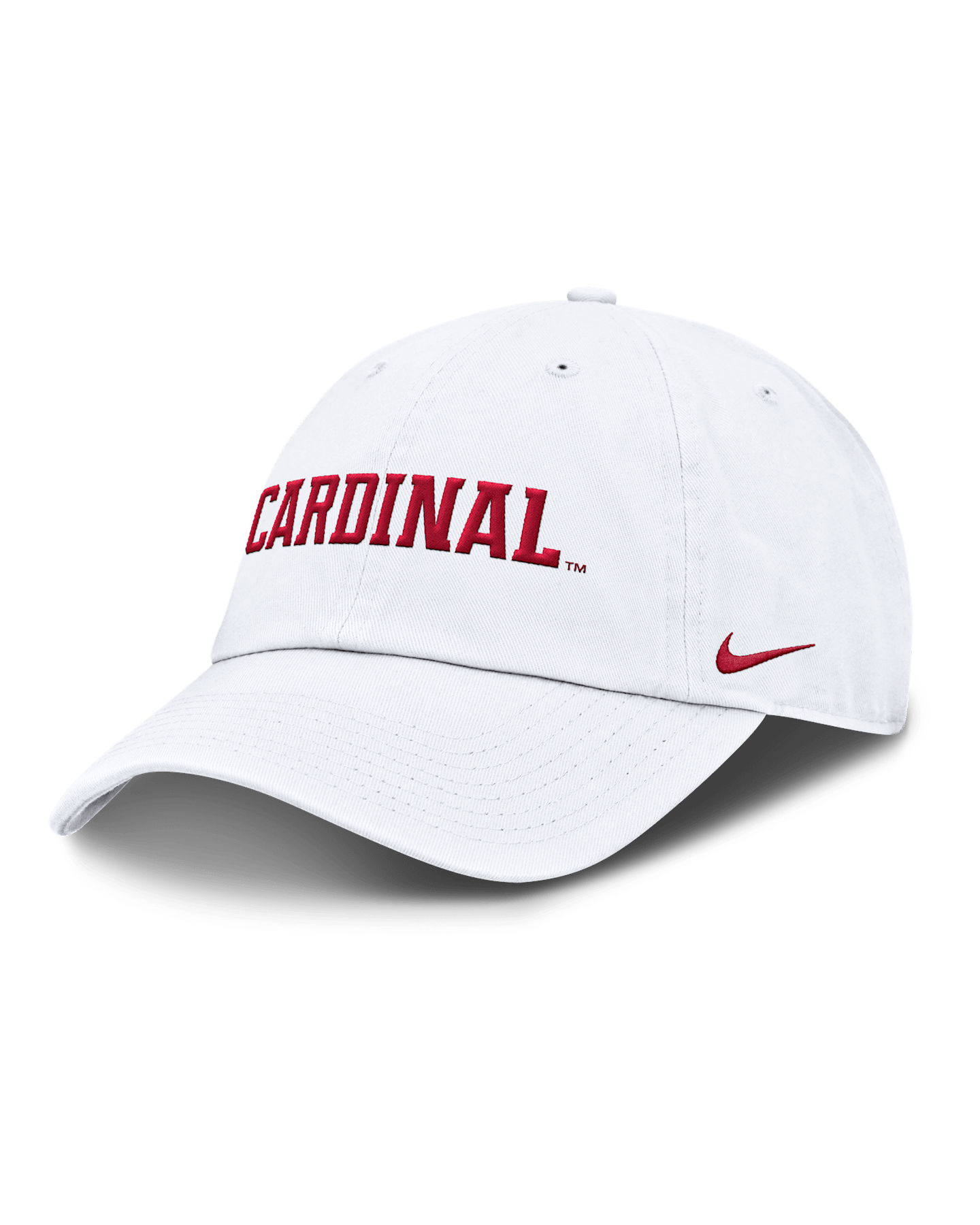 Мужская регулируемая кепка Nike Stanford Cardinal Core Club Mascot Wordmark, цвет: Белый — фото 2