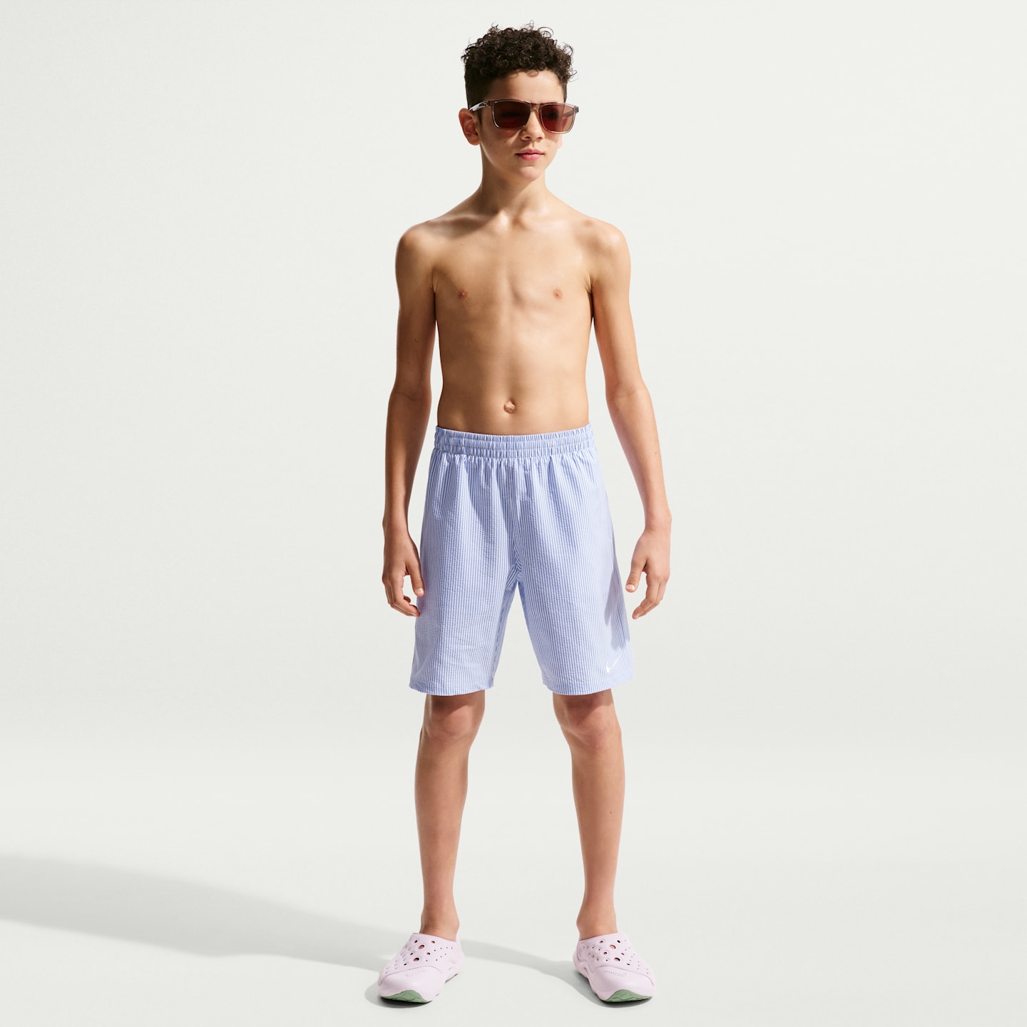 Детские плавательные шорты Nike Swim Breaker для мальчиков, рифлёные, 7, цвет: Синий