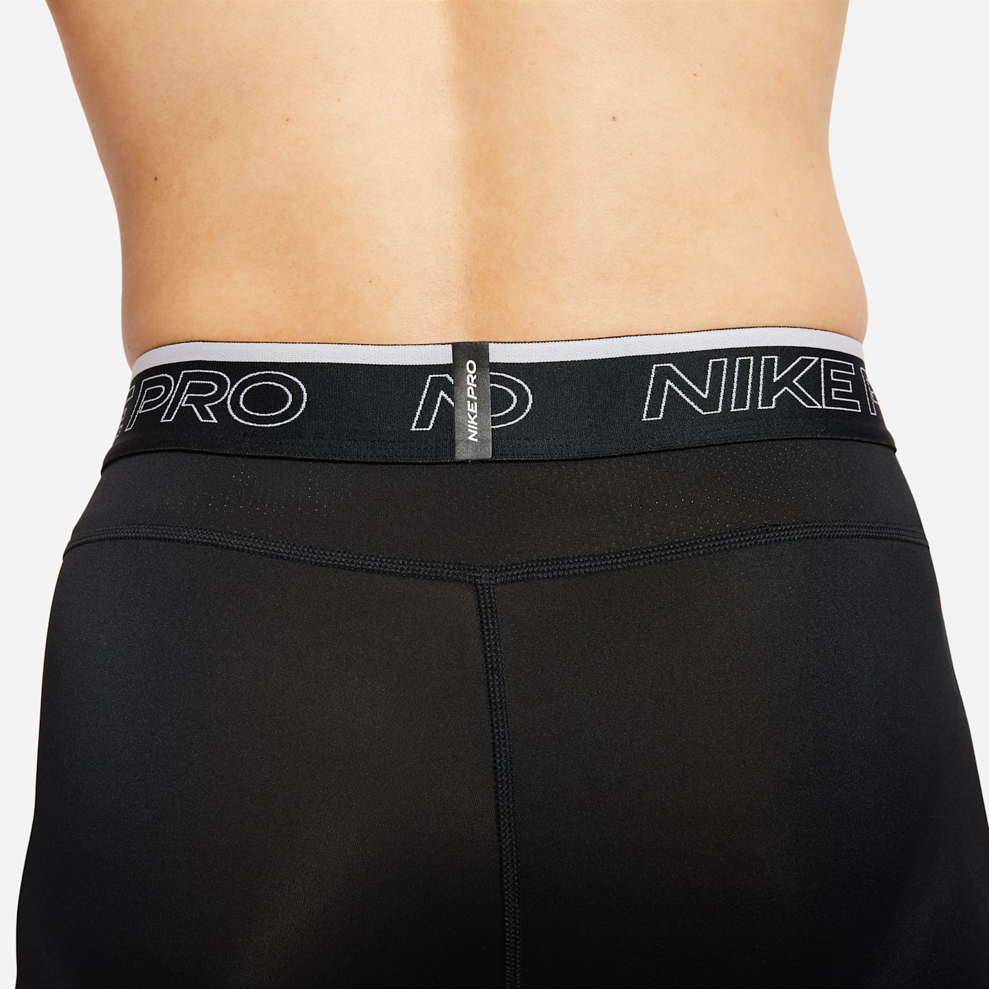 Мужские шорты Nike Pro Dri-FIT, цвет: Чёрный / Белый — фото 4