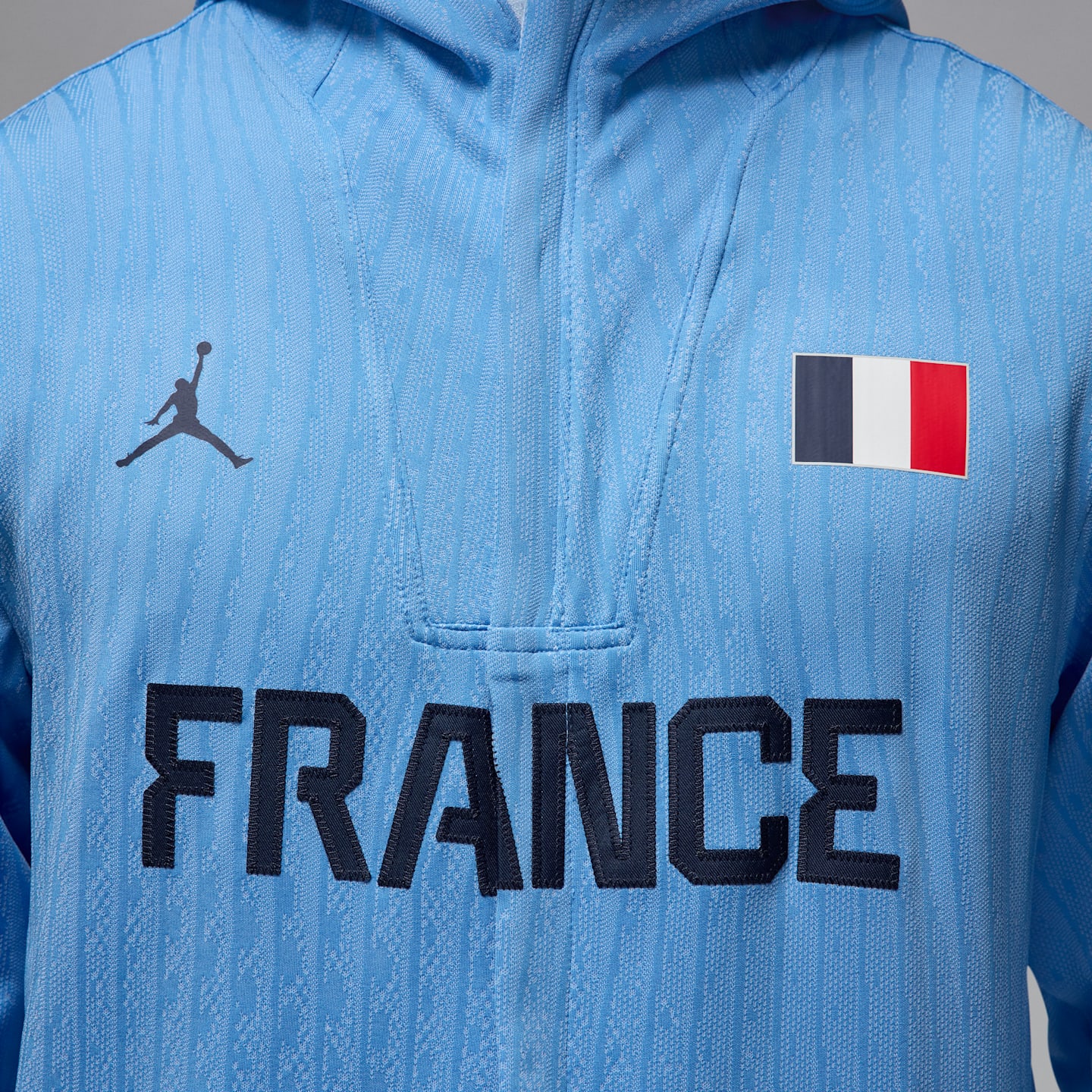 Мужская баскетбольная куртка Jordan France Dri-FIT ADV, цвет: Синий / Обсидиановый — фото 4