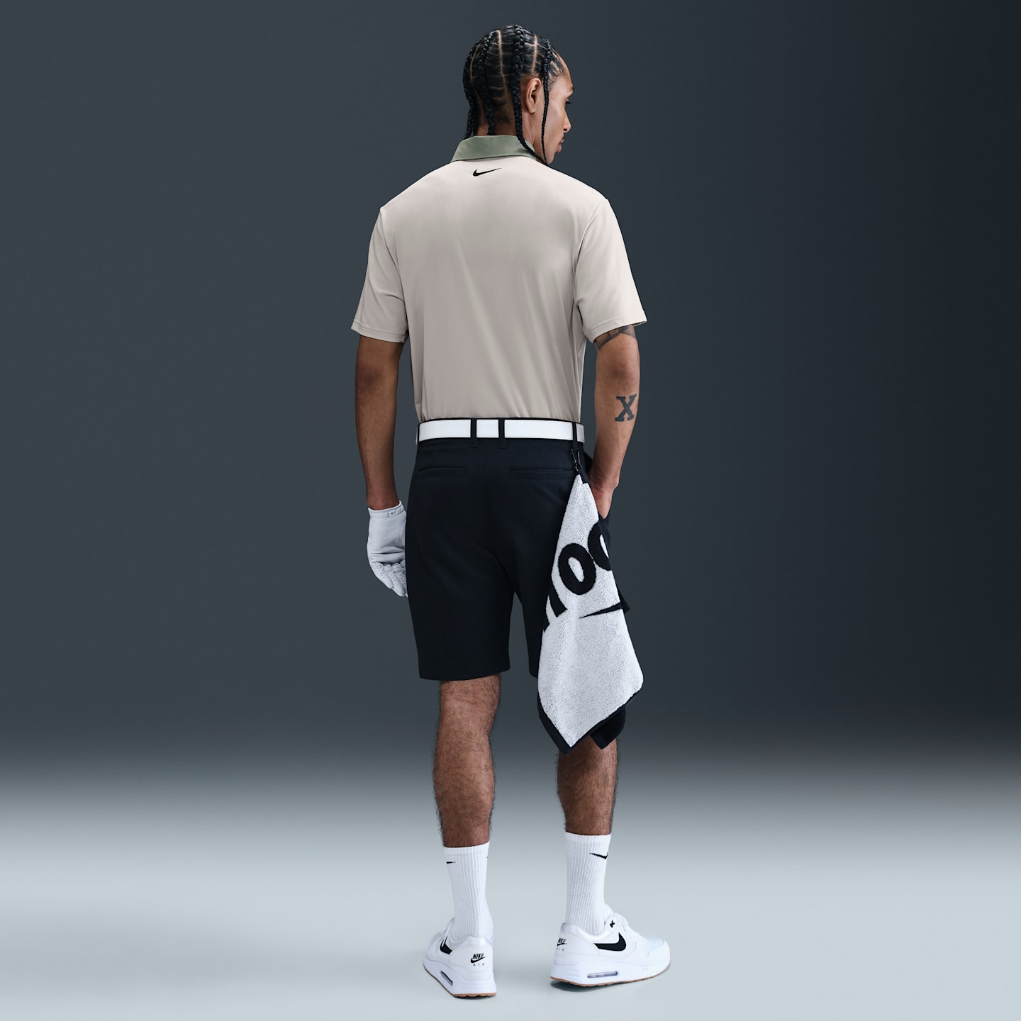 Мужское поло Nike Tour Dri-FIT Golf Polo, цвет: Коричневый / Глиняный зелёный — фото 5